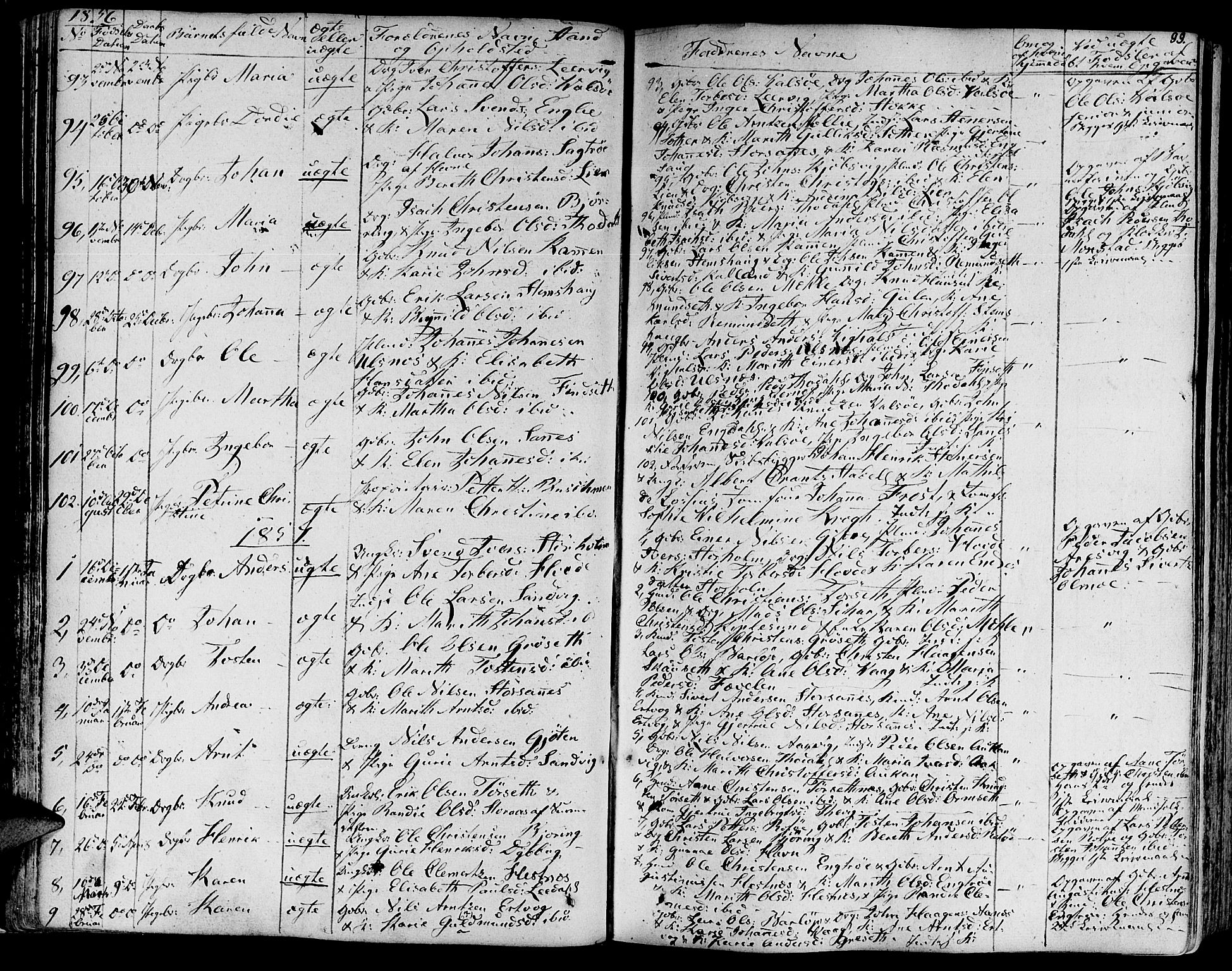 Ministerialprotokoller, klokkerbøker og fødselsregistre - Møre og Romsdal, AV/SAT-A-1454/578/L0904: Ministerialbok nr. 578A03, 1836-1858, s. 99