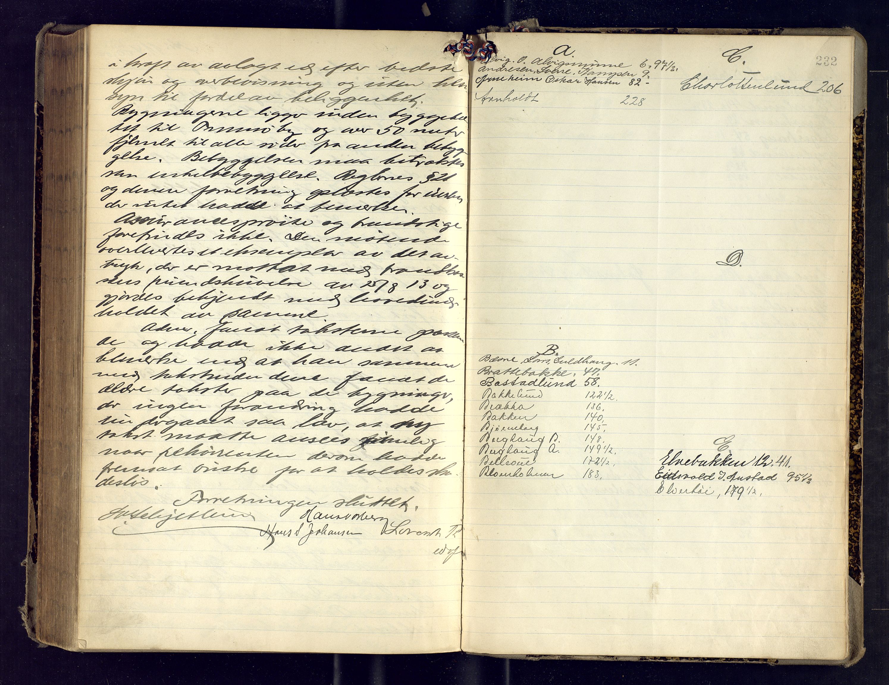 Tromsøysund lensmannskontor, AV/SATØ-SATØ-12/F/Fs/Fsb/L0740: Branntakstprotokoll. Med register, 1911-1917, s. 232