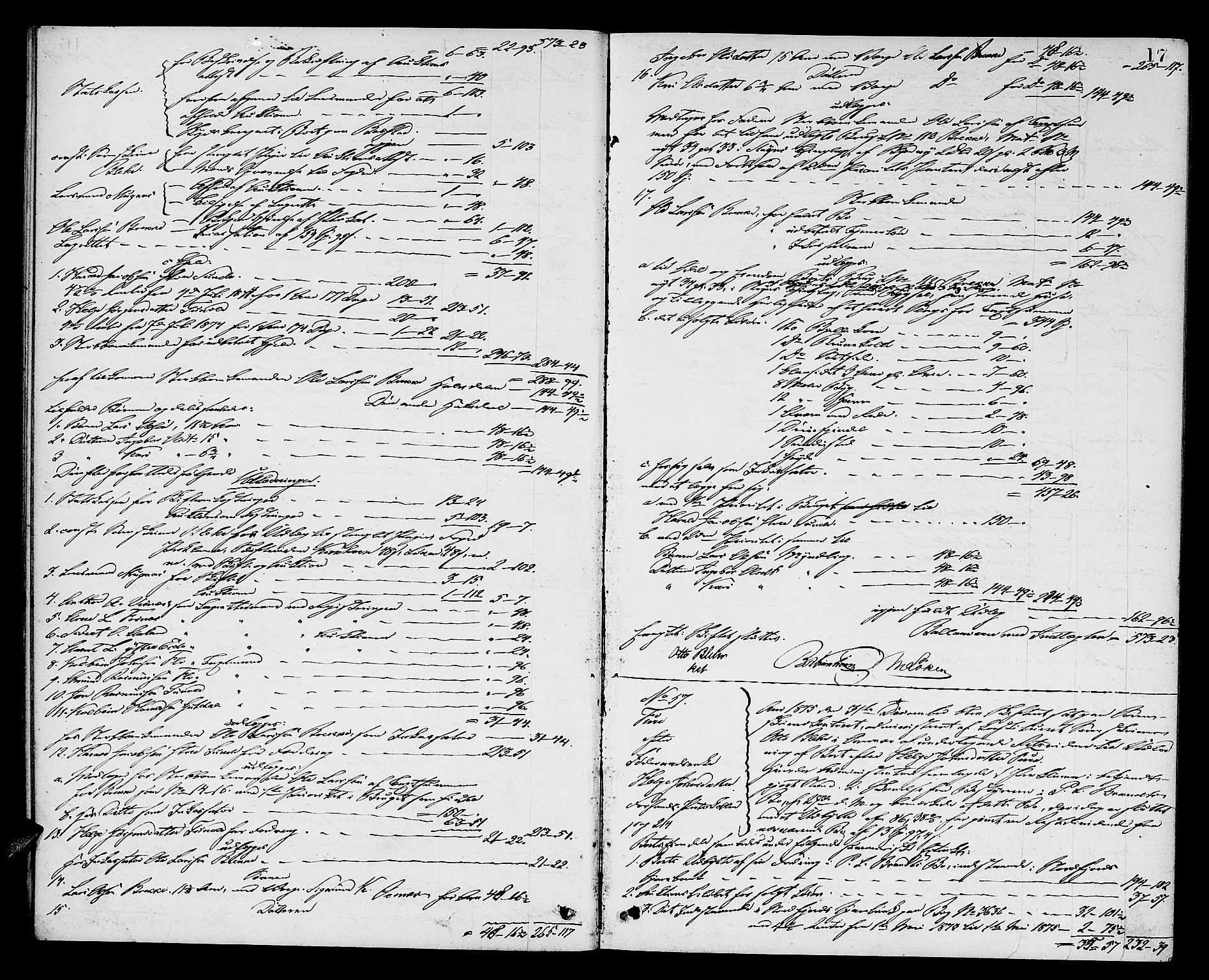 Nordfjord sorenskriveri, AV/SAB-A-2801/1/04/04d/L0006: Skifteutlodningsprotokoll, 1875-1881, s. 16b-17a