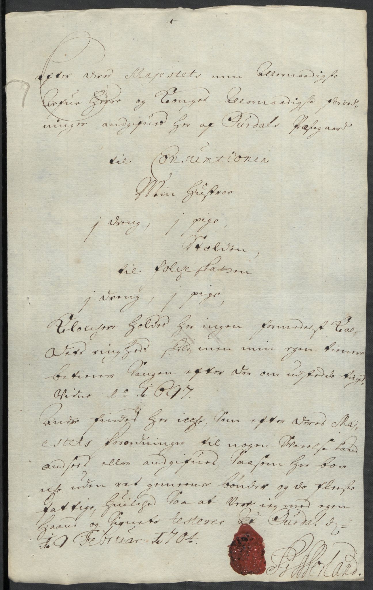 Rentekammeret inntil 1814, Reviderte regnskaper, Fogderegnskap, AV/RA-EA-4092/R18/L1302: Fogderegnskap Hadeland, Toten og Valdres, 1704, s. 361