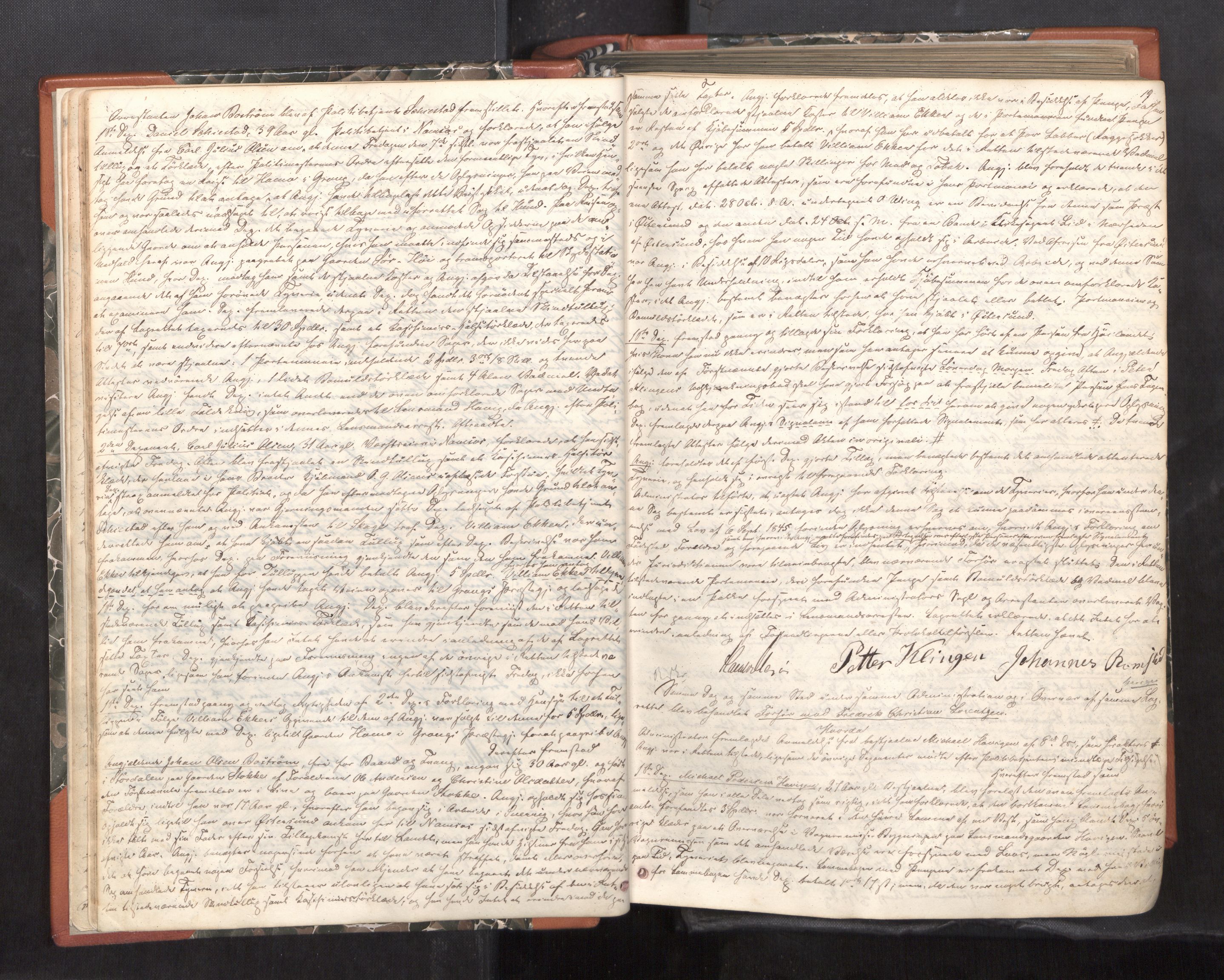 Namdal sorenskriveri, AV/SAT-A-4133/1/1/1B/L0012: Ekstrarettsprotokoll nr. 10, 1855-1861, s. 18b-19a