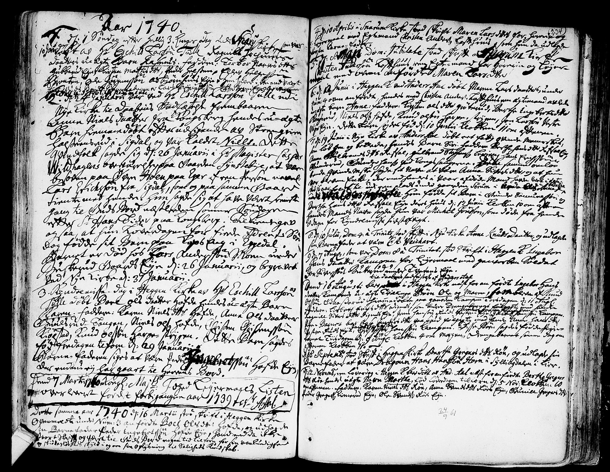 Modum kirkebøker, AV/SAKO-A-234/F/Fa/L0001: Ministerialbok nr. 1, 1712-1740, s. 234