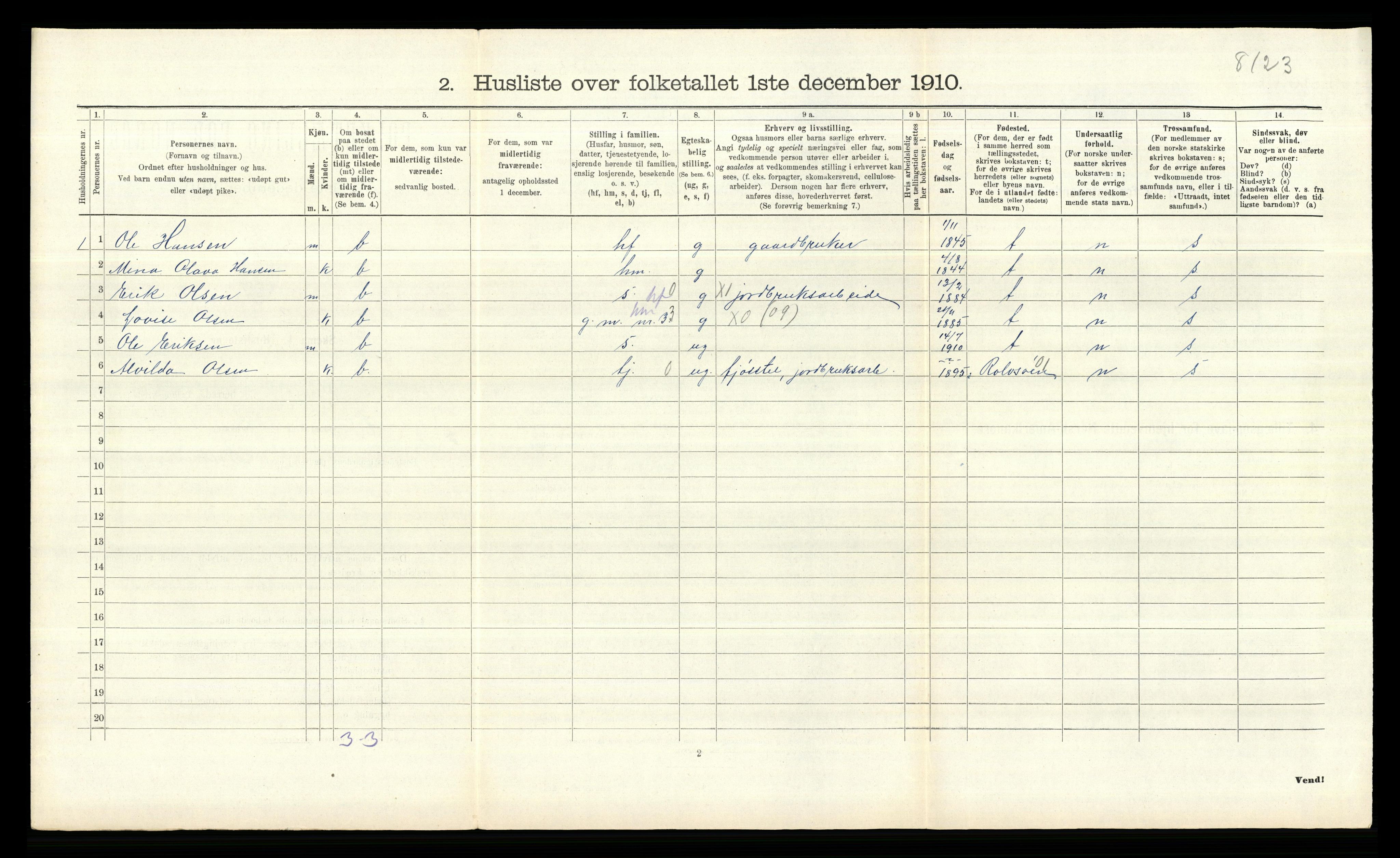 RA, Folketelling 1910 for 0134 Onsøy herred, 1910, s. 436