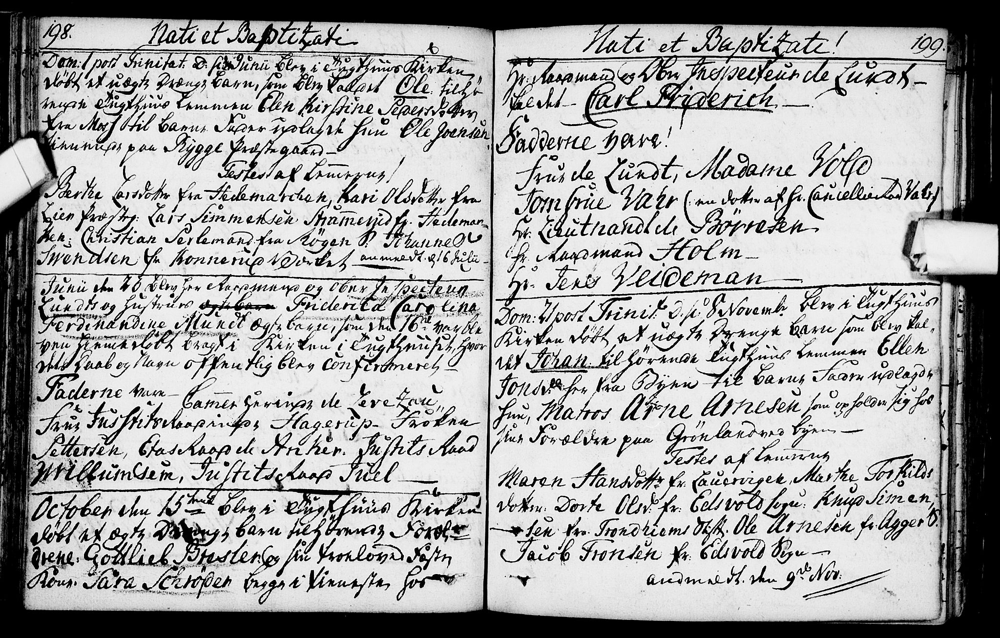 Kristiania tukthusprest Kirkebøker, AV/SAO-A-10881/F/Fa/L0001: Ministerialbok nr. 1, 1758-1828, s. 198-199