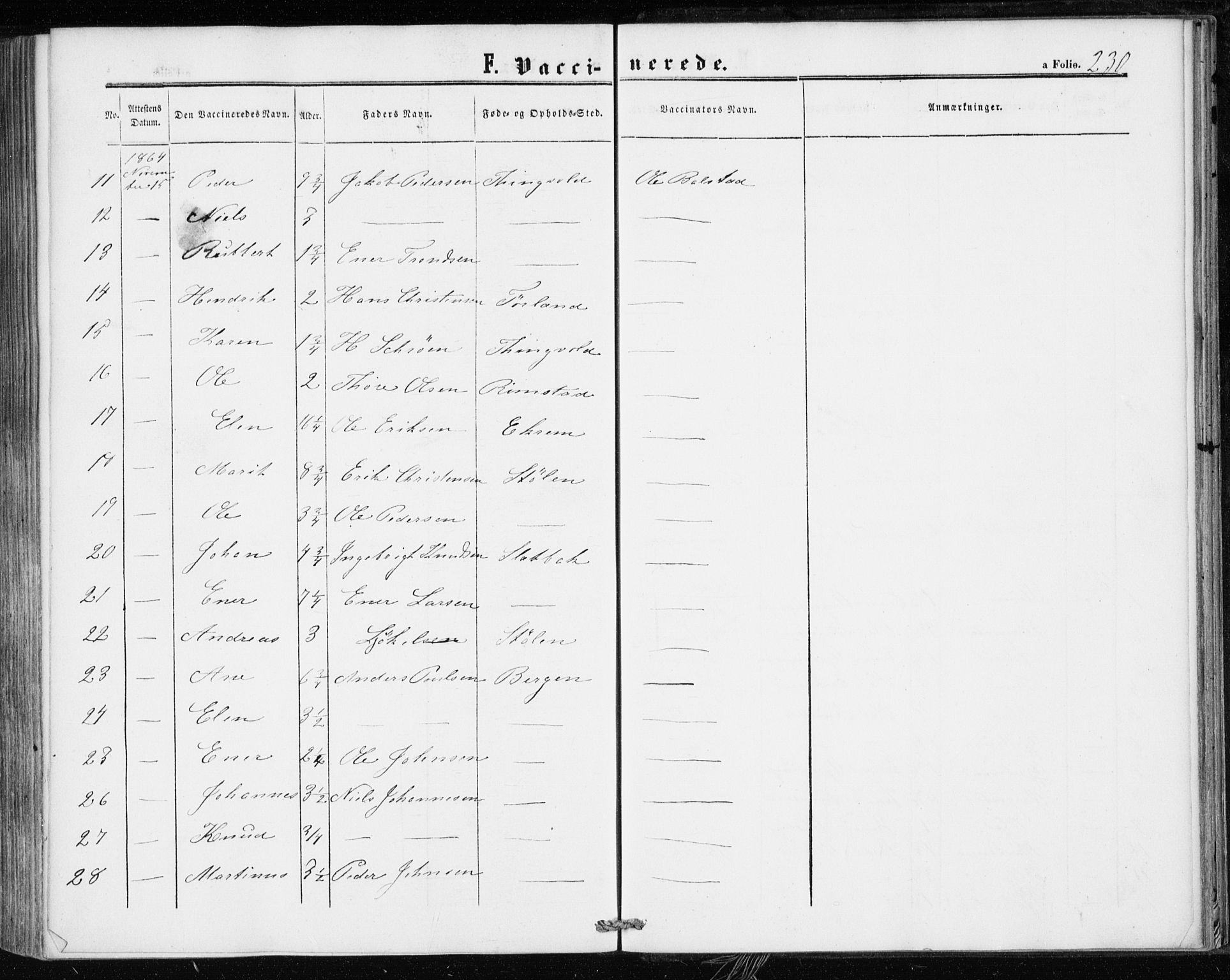 Ministerialprotokoller, klokkerbøker og fødselsregistre - Møre og Romsdal, AV/SAT-A-1454/586/L0985: Ministerialbok nr. 586A11, 1857-1866, s. 230