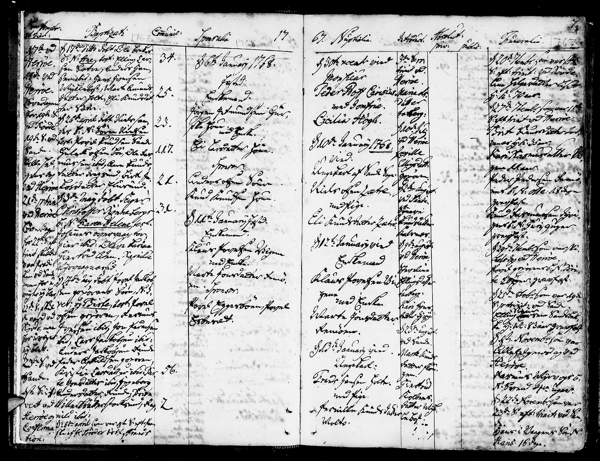 Ministerialprotokoller, klokkerbøker og fødselsregistre - Møre og Romsdal, AV/SAT-A-1454/507/L0067: Ministerialbok nr. 507A02, 1767-1788, s. 7