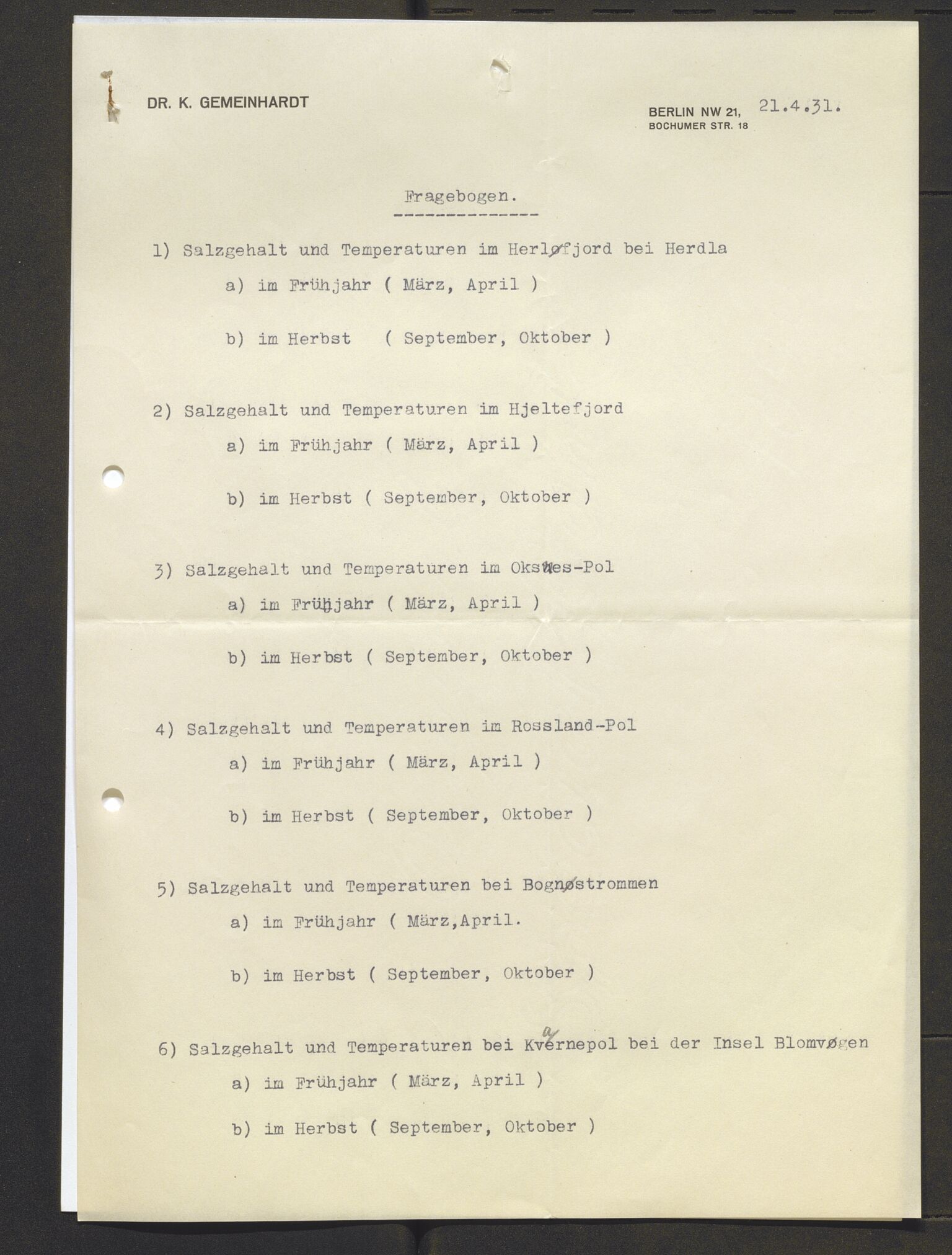 Bergens Museum, AV/SAB-A-17301/13/D/L0002: Korrespondanse , 1928-1940, s. 73