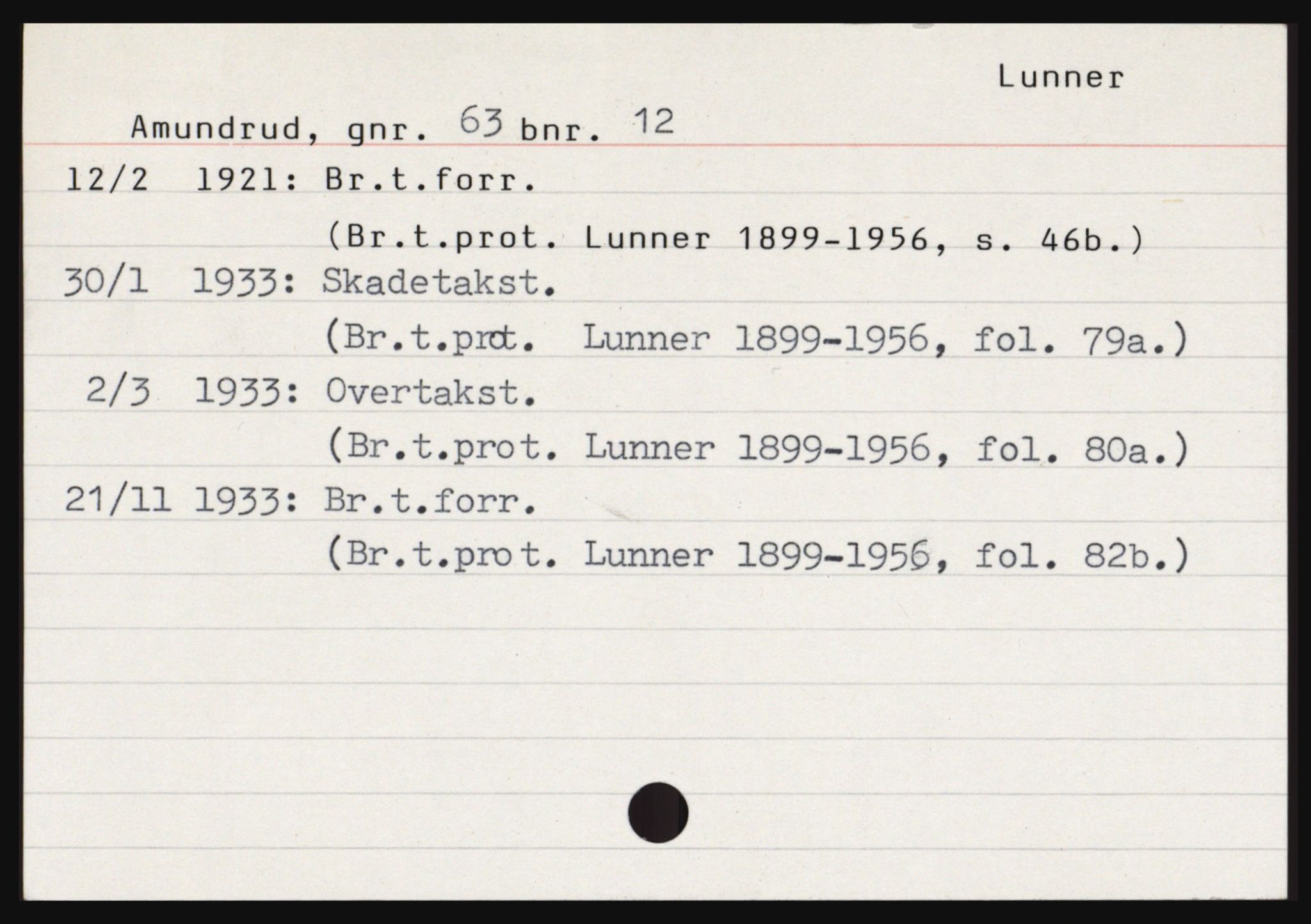 Norges Brannkasse, Lunner, AV/SAH-NBRANL-049, s. 2