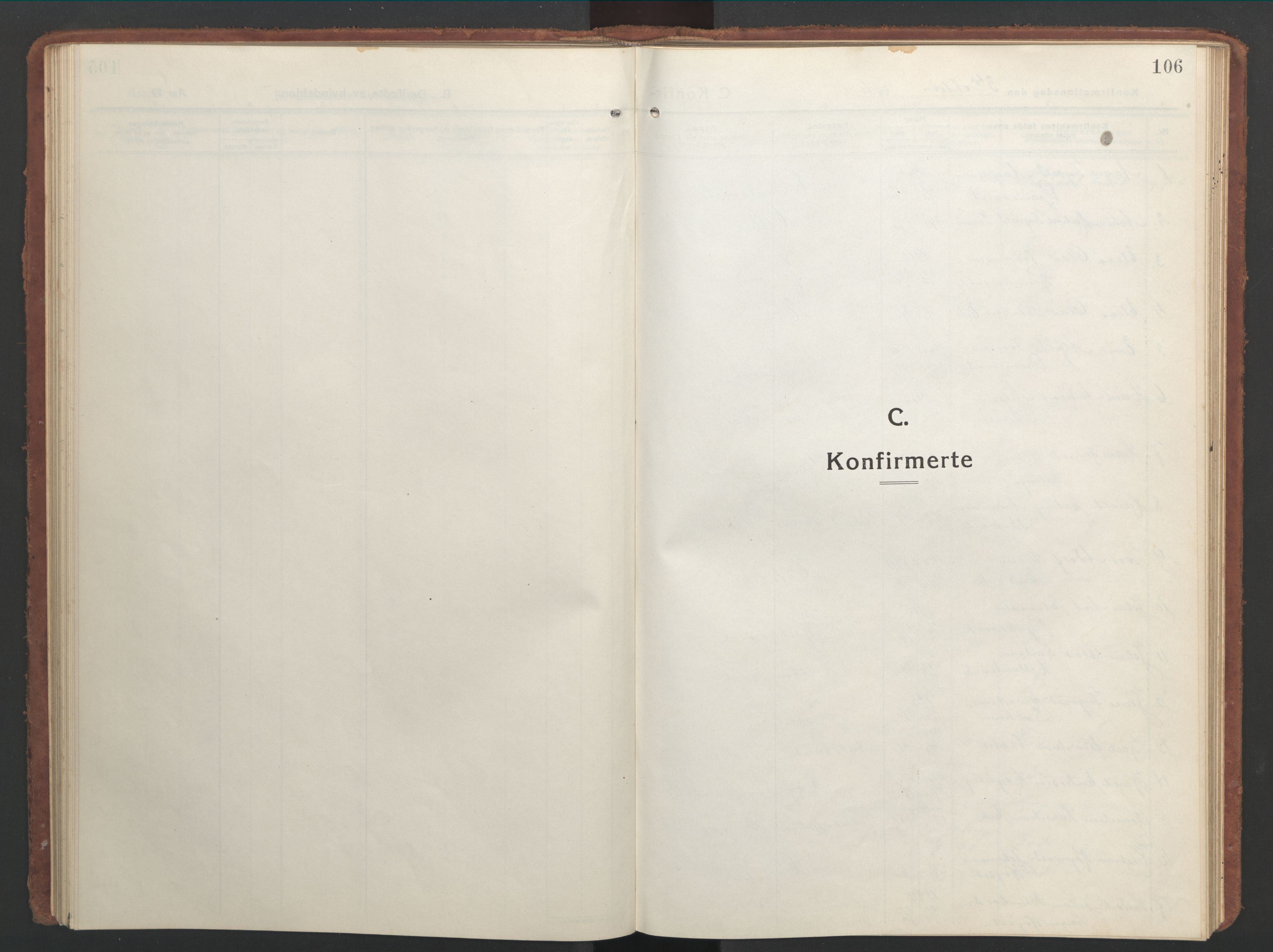 Ministerialprotokoller, klokkerbøker og fødselsregistre - Møre og Romsdal, SAT/A-1454/525/L0378: Klokkerbok nr. 525C04, 1915-1947, s. 106