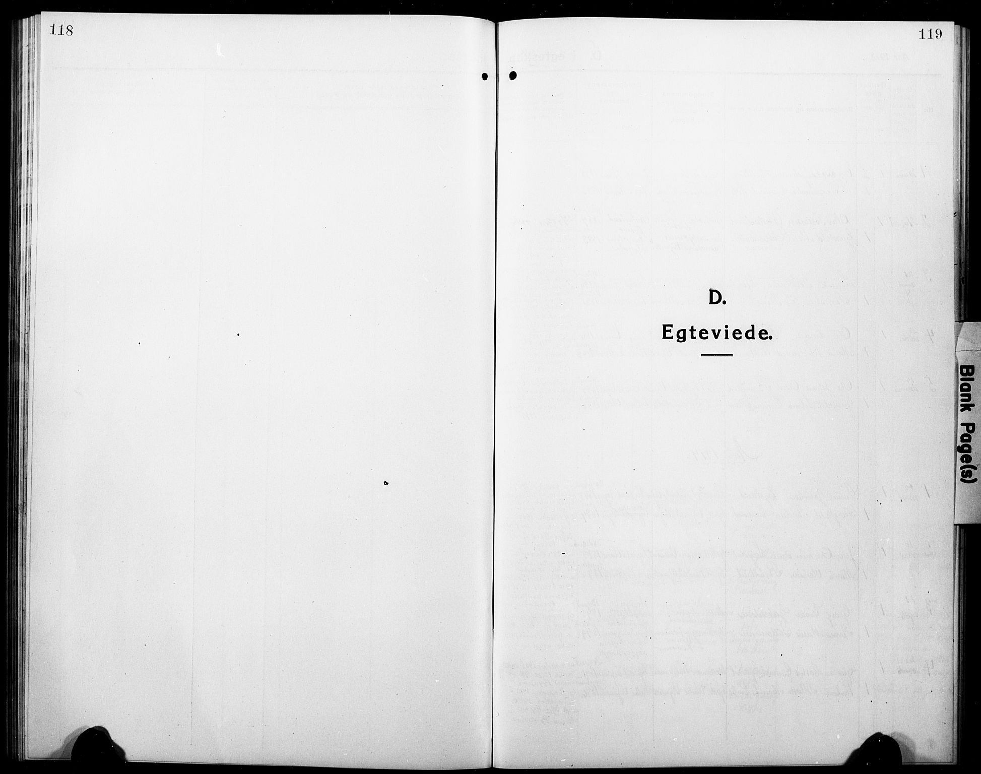 Nord-Audnedal sokneprestkontor, SAK/1111-0032/F/Fb/Fbb/L0005: Klokkerbok nr. B 5, 1918-1929, s. 118-119