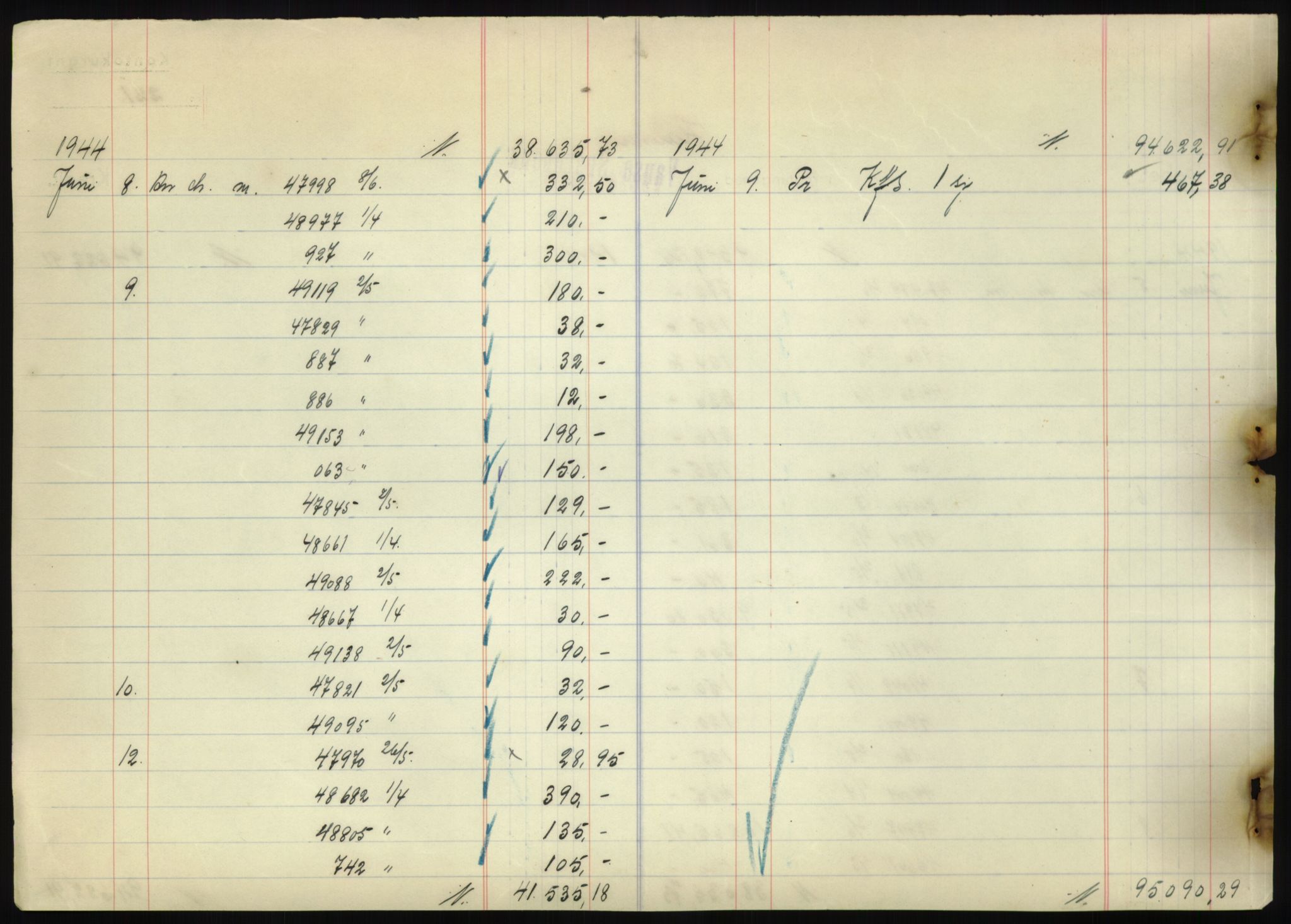 Forsvarsdepartementet, 10. kontor / Oppgjørskontoret, AV/RA-RAFA-1225/D/Db/L0180: Lista oppgjørskontor, 1942-1952, s. 2226