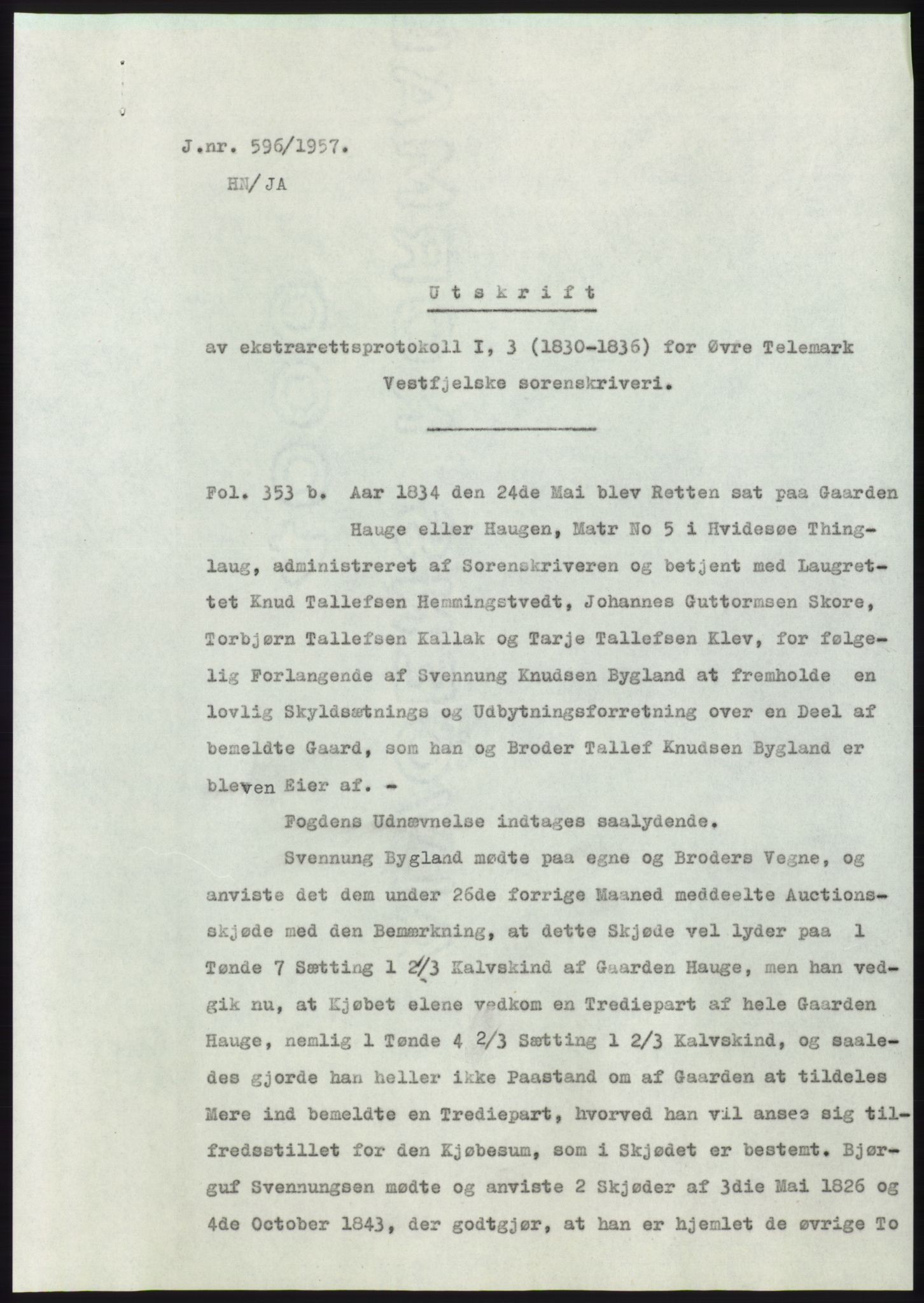 Statsarkivet i Kongsberg, SAKO/A-0001, 1957, s. 231