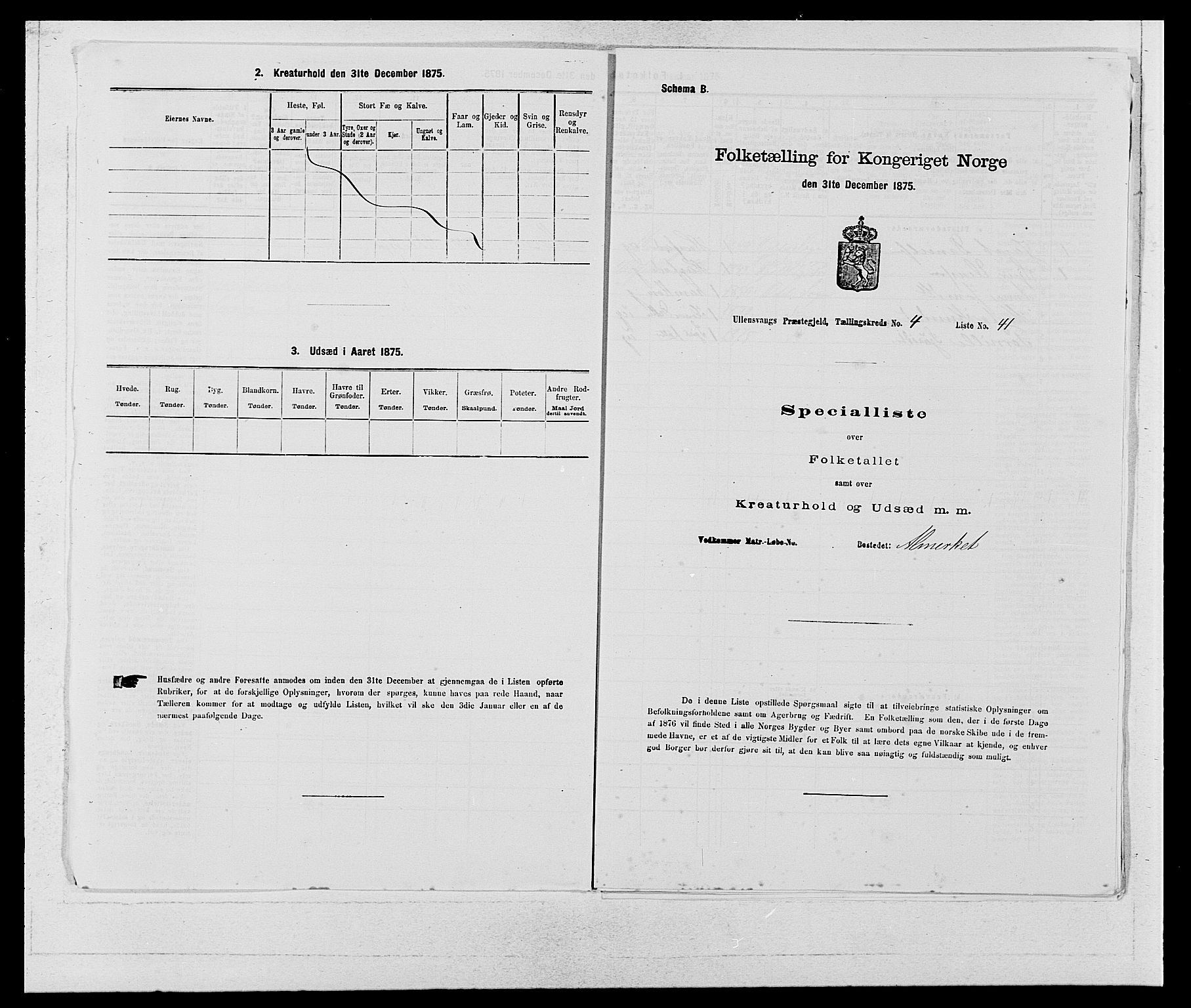 SAB, Folketelling 1875 for 1230P Ullensvang prestegjeld, 1875, s. 373