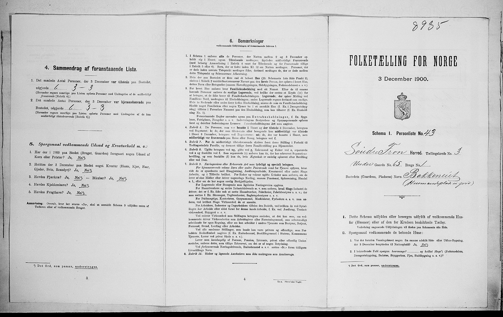 SAH, Folketelling 1900 for 0519 Sør-Fron herred, 1900, s. 387