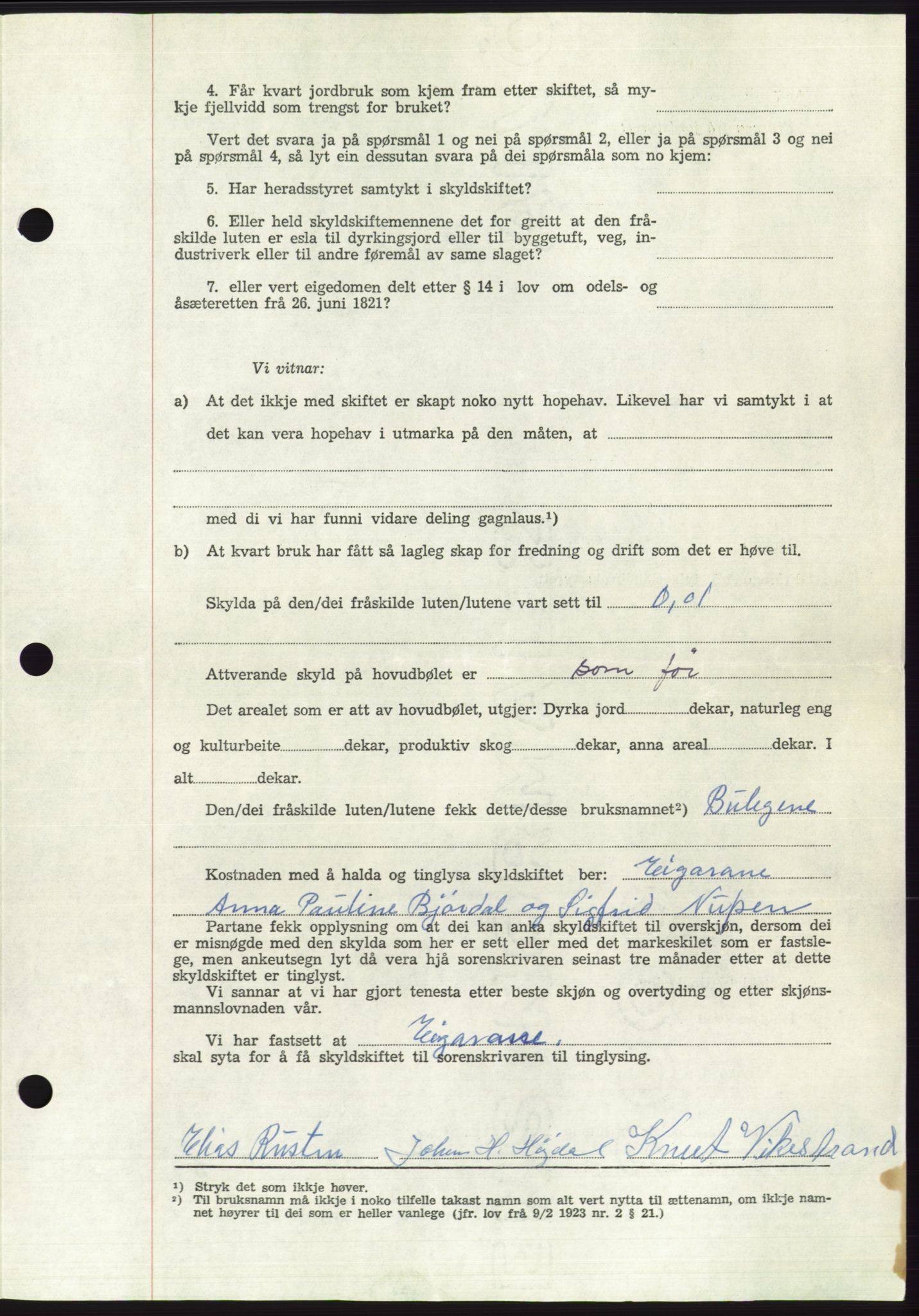 Søre Sunnmøre sorenskriveri, AV/SAT-A-4122/1/2/2C/L0110: Pantebok nr. 36A, 1958-1958, Dagboknr: 1875/1958