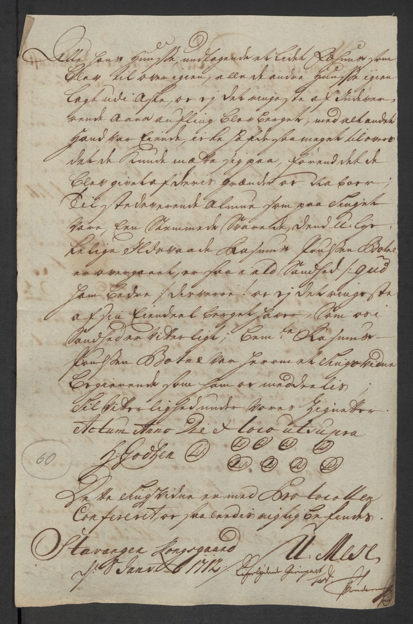 Rentekammeret inntil 1814, Reviderte regnskaper, Fogderegnskap, AV/RA-EA-4092/R47/L2867: Fogderegnskap Ryfylke, 1714, s. 274