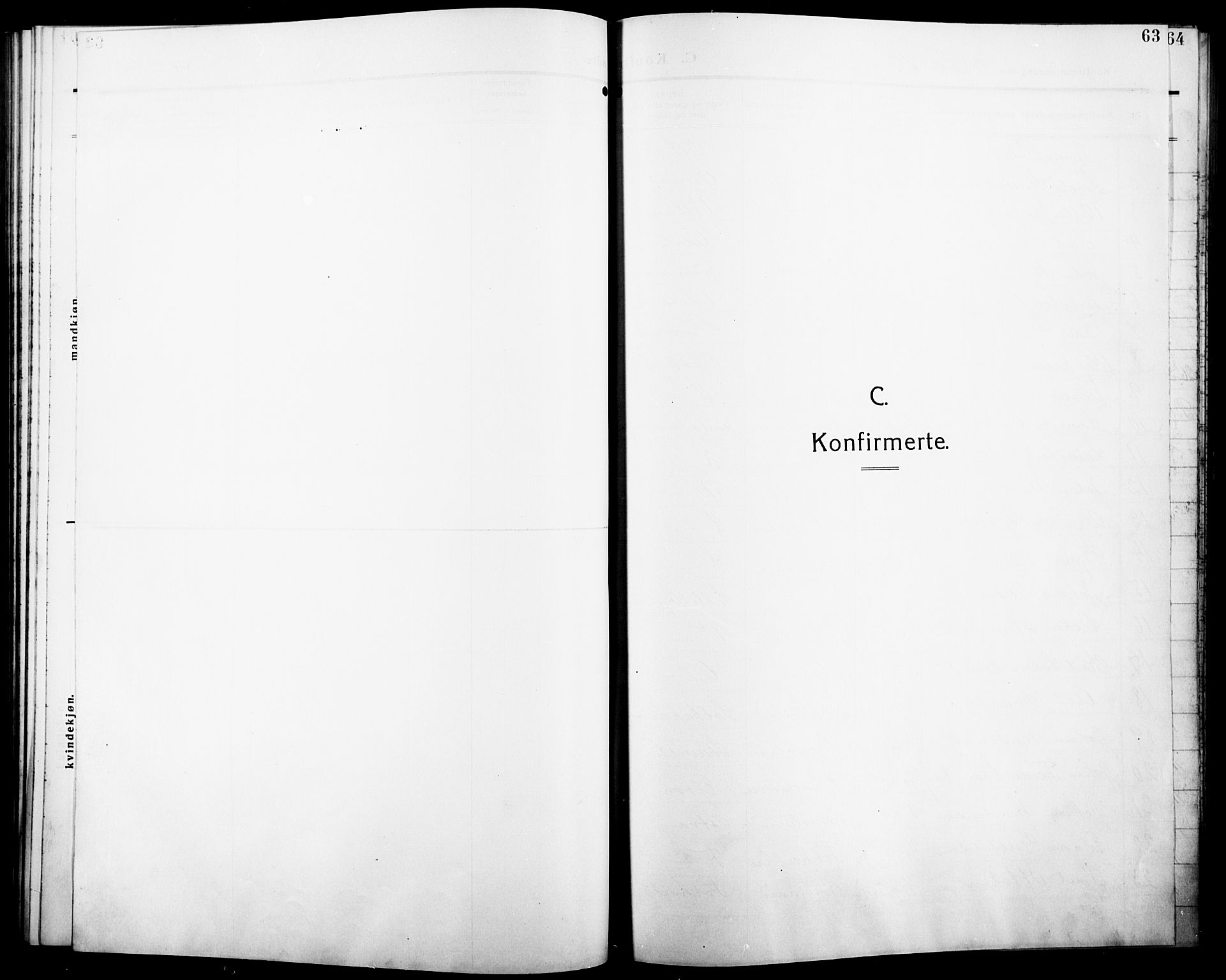 Stange prestekontor, SAH/PREST-002/L/L0014: Klokkerbok nr. 14, 1909-1917, s. 63
