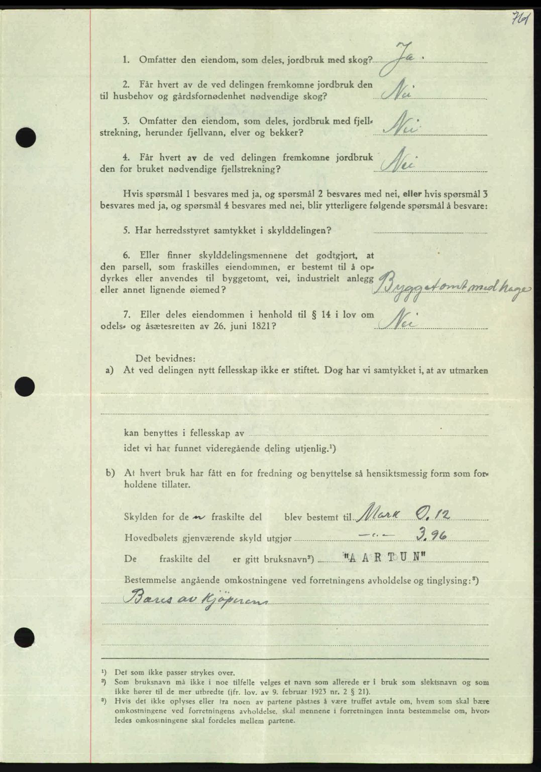 Nordmøre sorenskriveri, AV/SAT-A-4132/1/2/2Ca: Pantebok nr. A109, 1948-1948, Dagboknr: 3076/1948