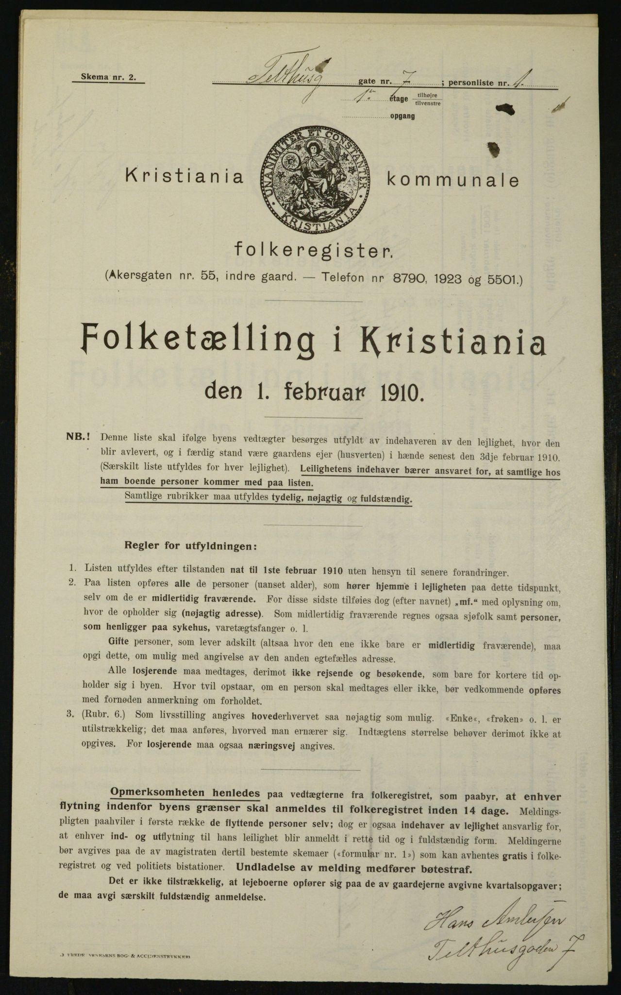 OBA, Kommunal folketelling 1.2.1910 for Kristiania, 1910, s. 102183