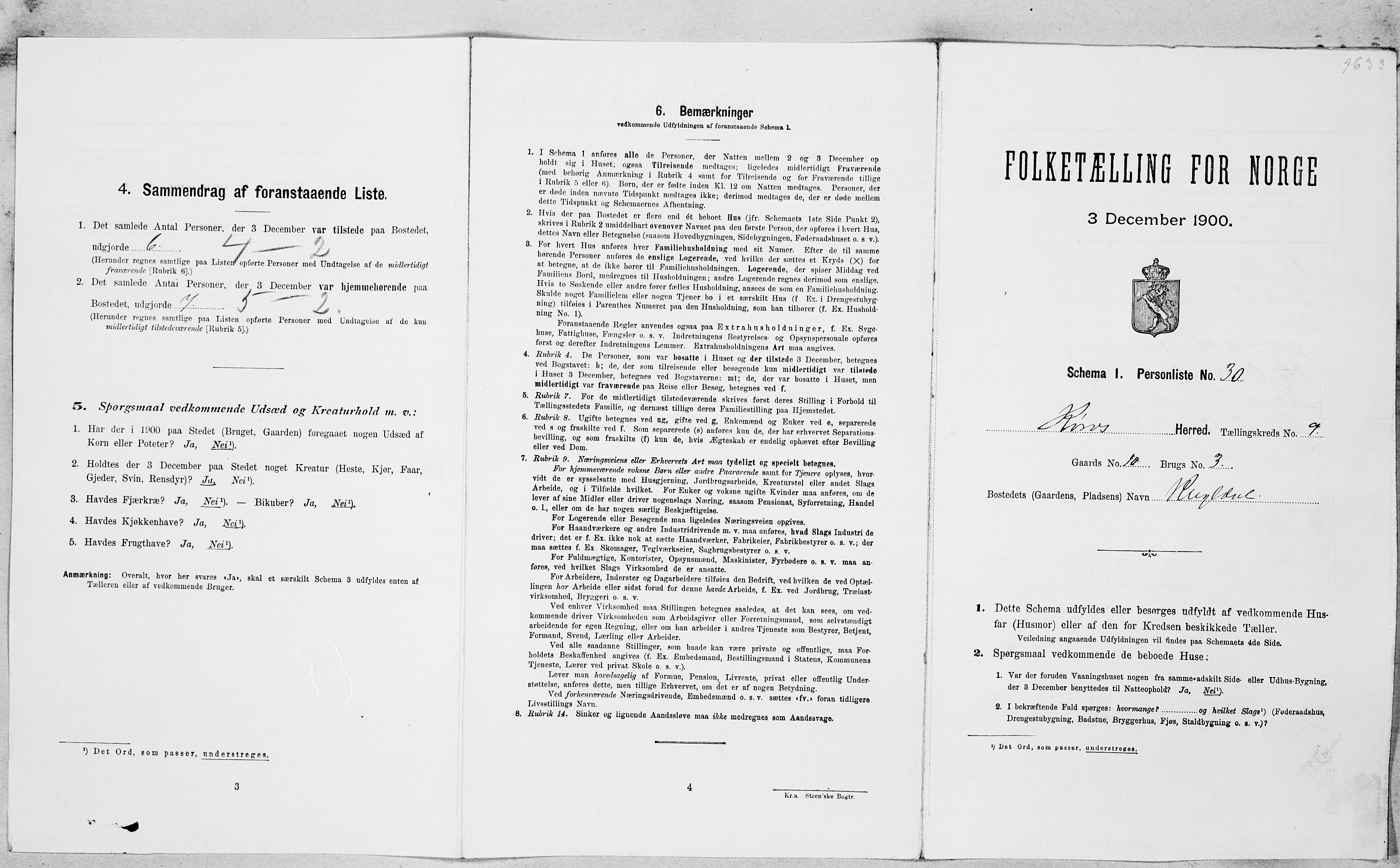 SAT, Folketelling 1900 for 1640 Røros herred, 1900, s. 1072