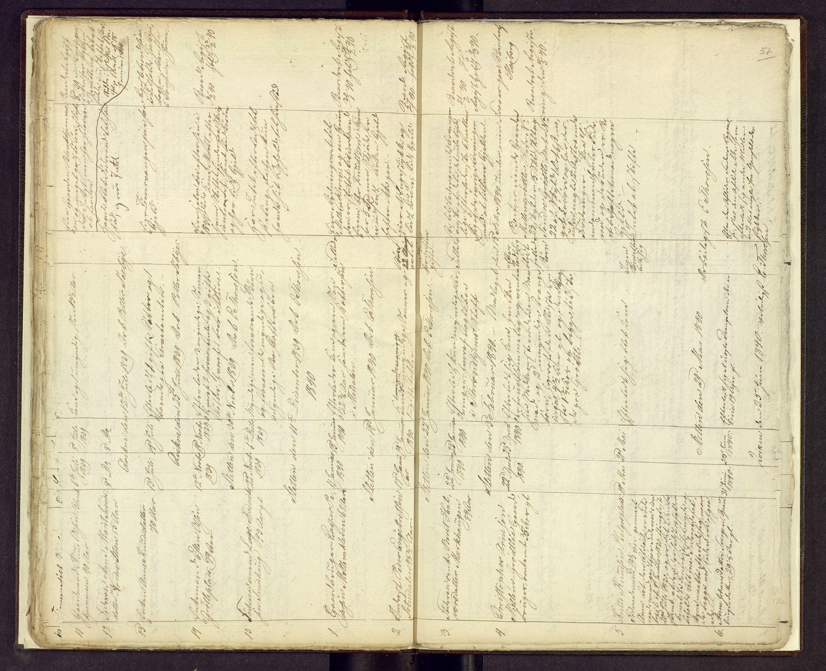 Nord-Østerdal tingrett, AV/SAH-TING-020/J/Jg/L0001/0001: Dødsfallsprotokoller / Dødsfallsprotokoll, 1837-1841