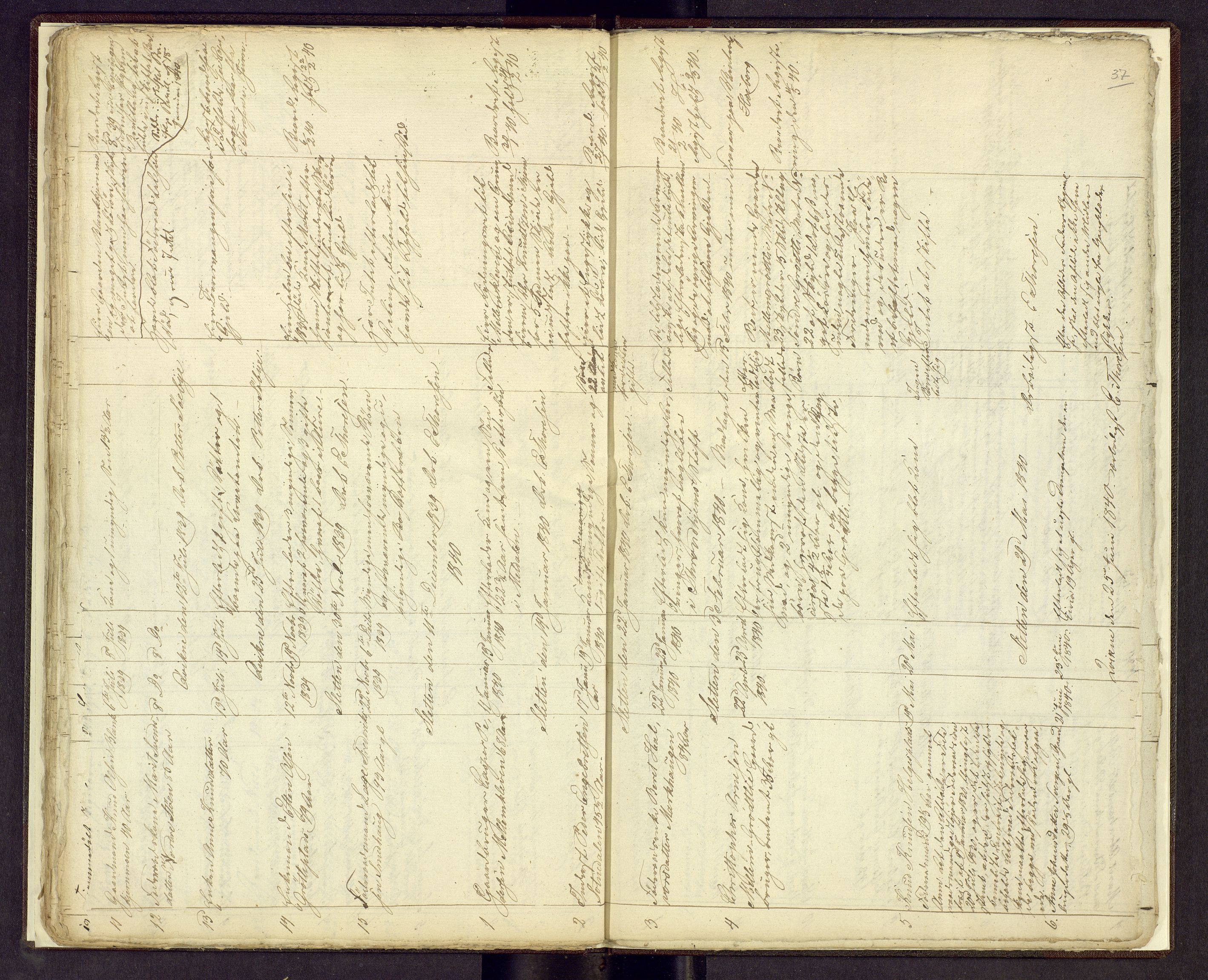 Nord-Østerdal tingrett, AV/SAH-TING-020/J/Jg/L0001/0001: Dødsfallsprotokoller / Dødsfallsprotokoll, 1837-1841