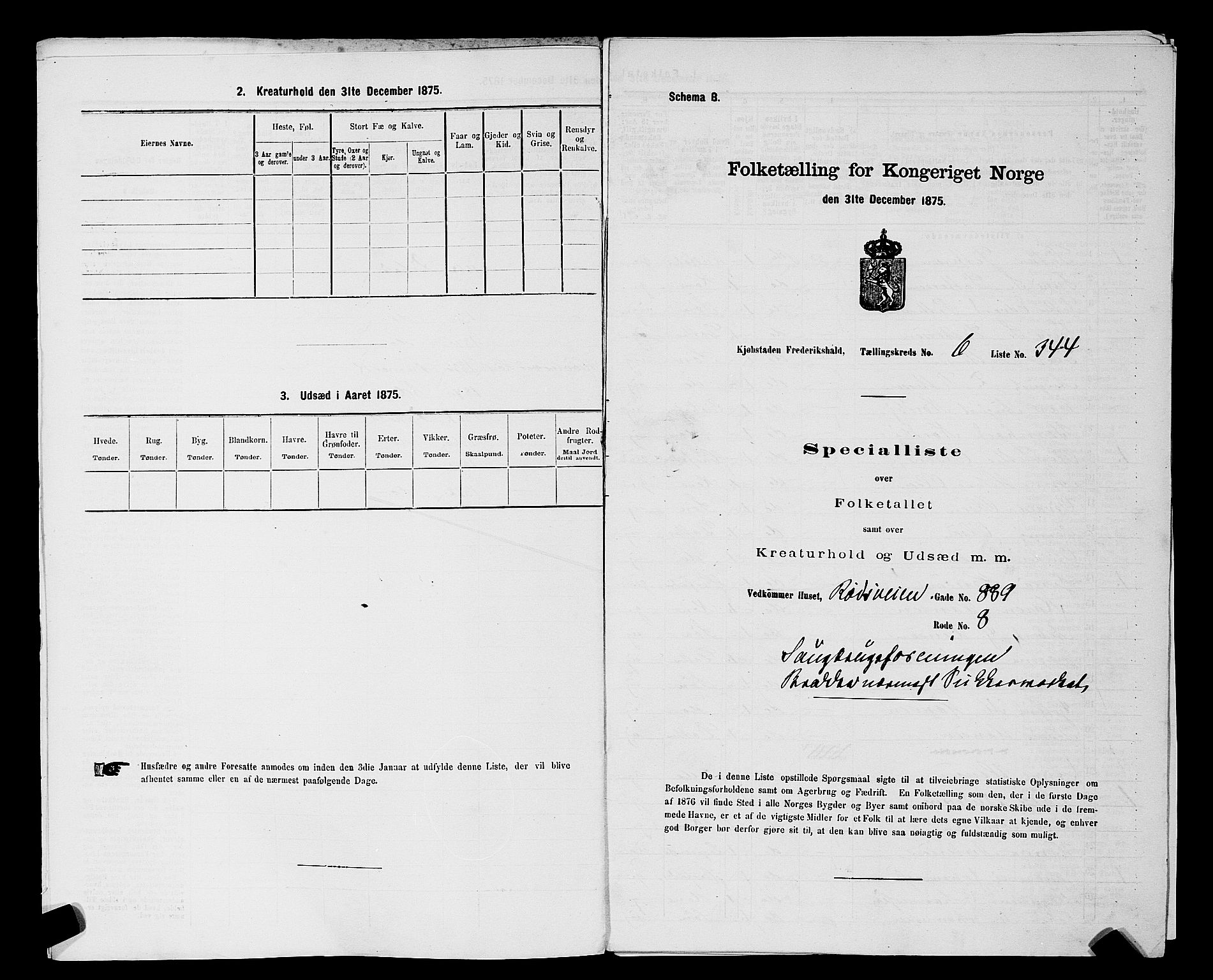 RA, Folketelling 1875 for 0101P Fredrikshald prestegjeld, 1875, s. 644