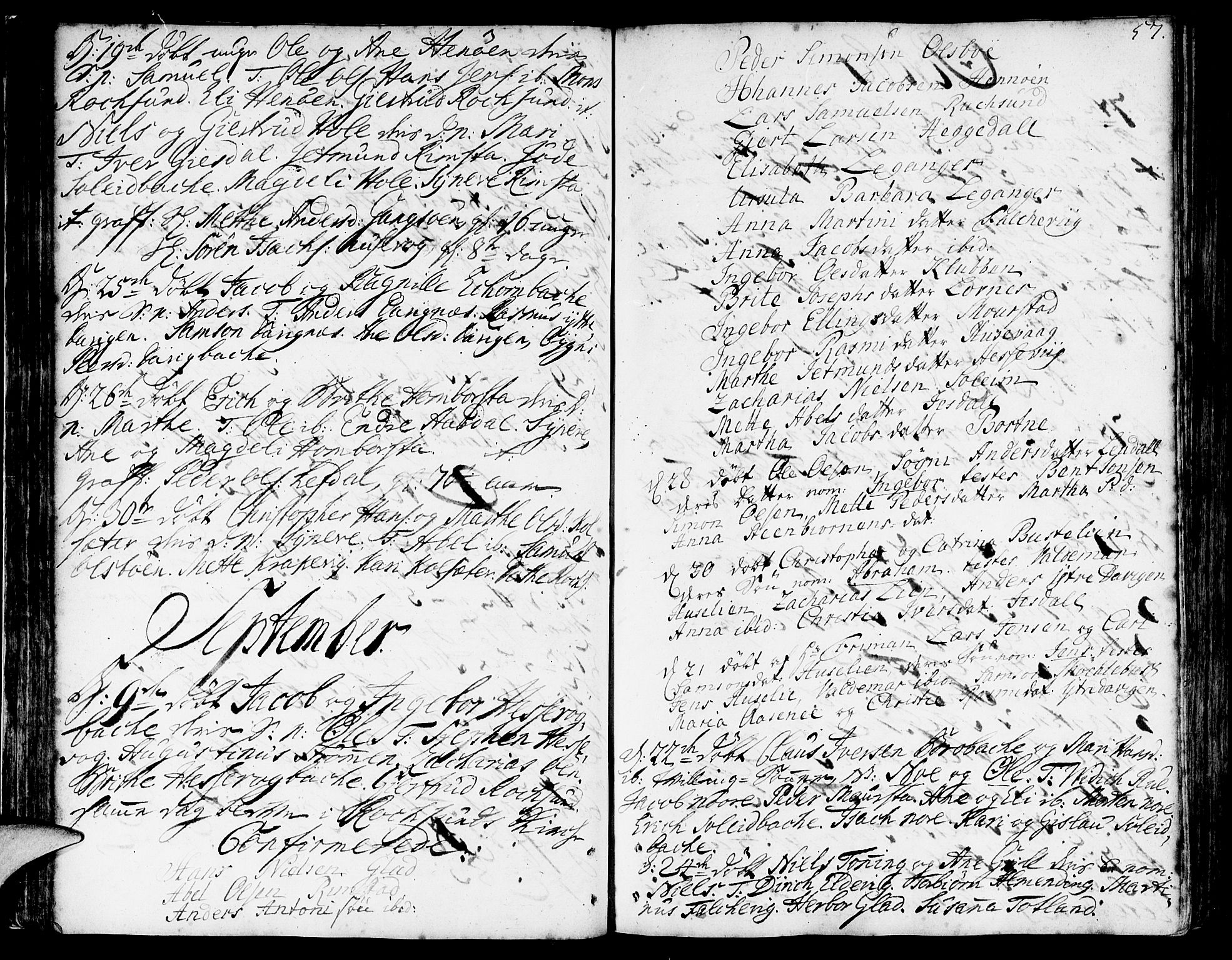 Davik sokneprestembete, AV/SAB-A-79701/H/Haa/Haaa/L0002: Ministerialbok nr. A 2, 1742-1816, s. 57