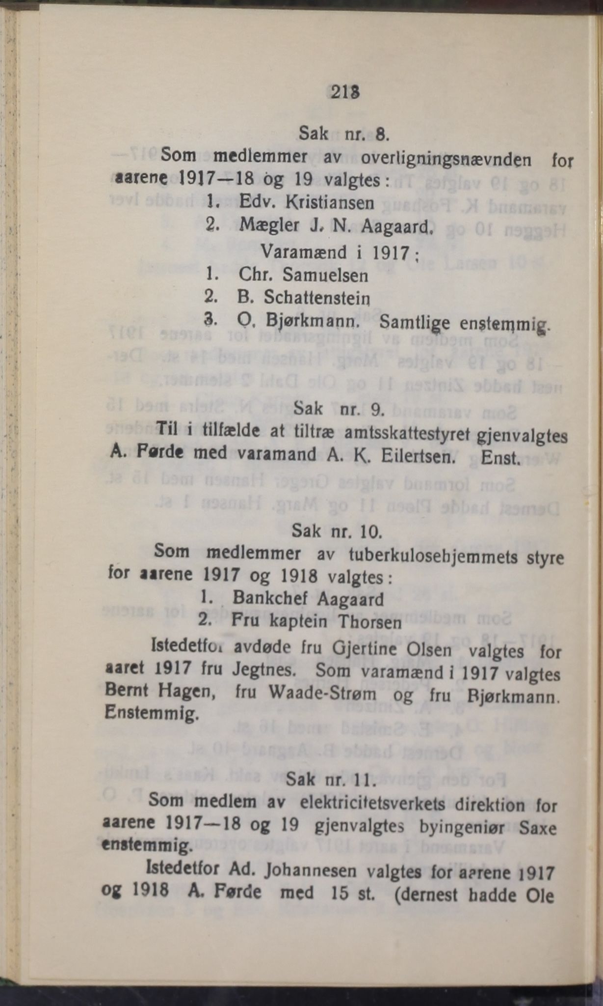 Narvik kommune. Formannskap , AIN/K-18050.150/A/Ab/L0007: Møtebok, 1917