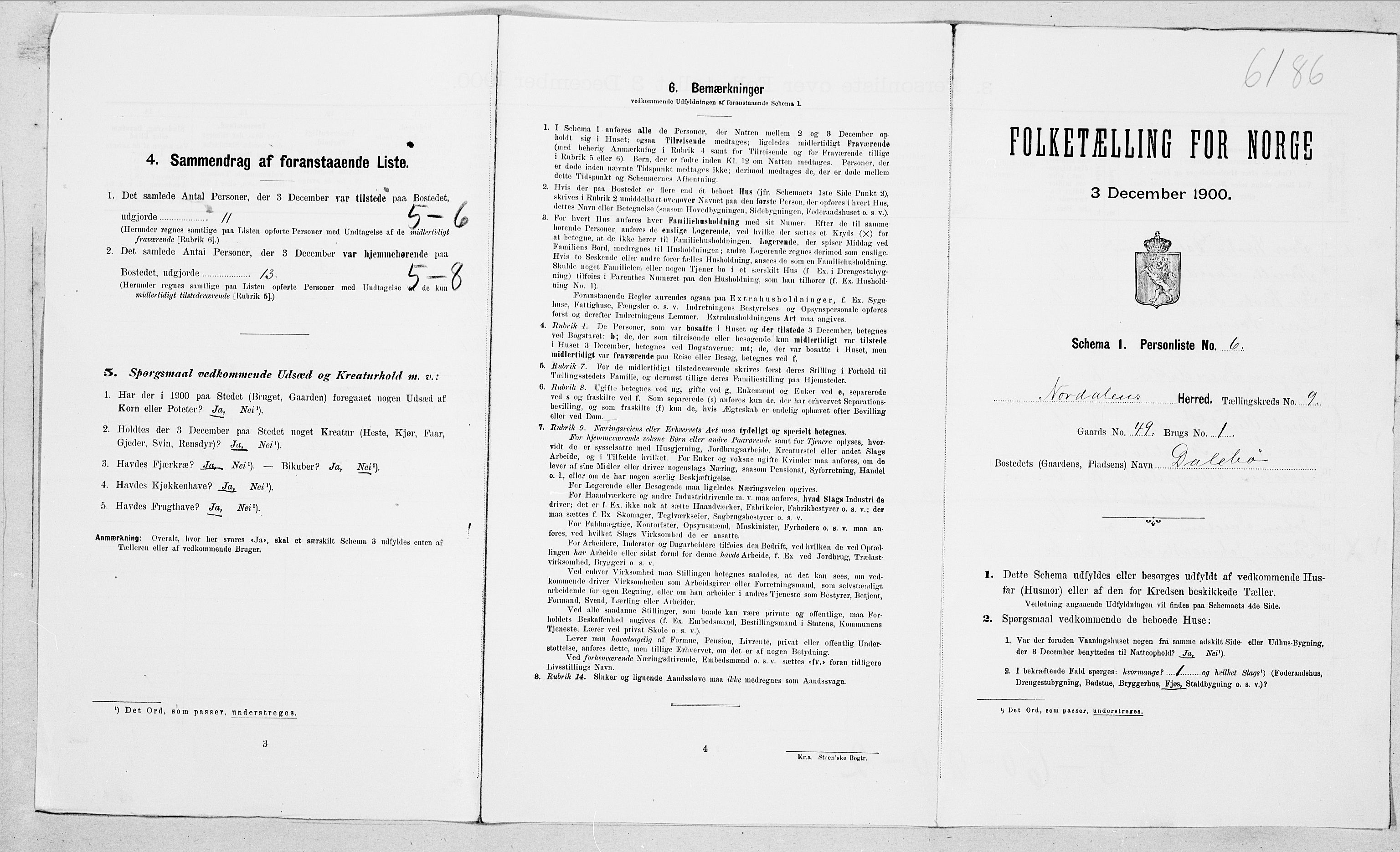 SAT, Folketelling 1900 for 1524 Norddal herred, 1900, s. 555