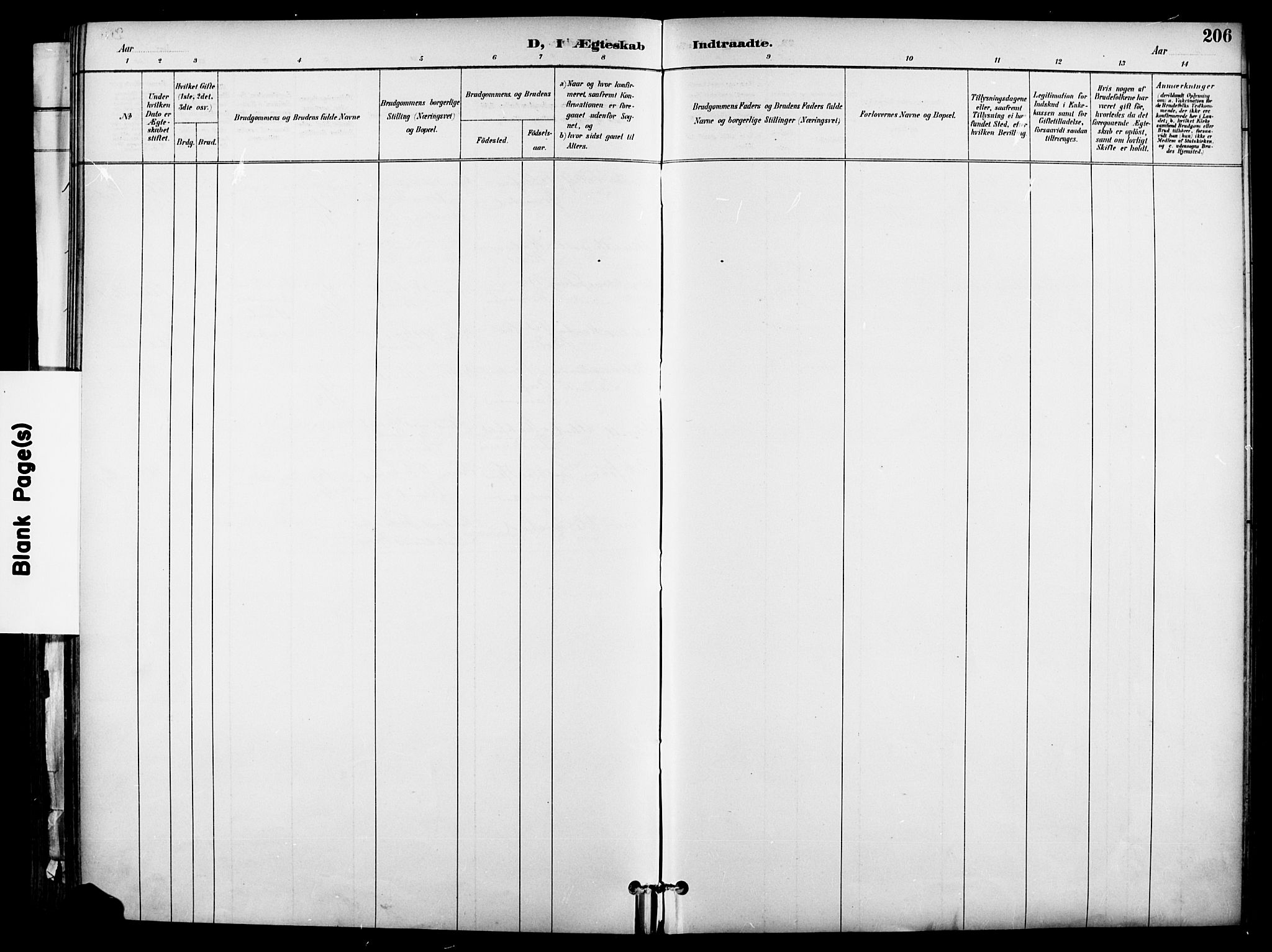 Garnisonsmenigheten Kirkebøker, SAO/A-10846/F/Fa/L0013: Ministerialbok nr. 13, 1894-1904, s. 206