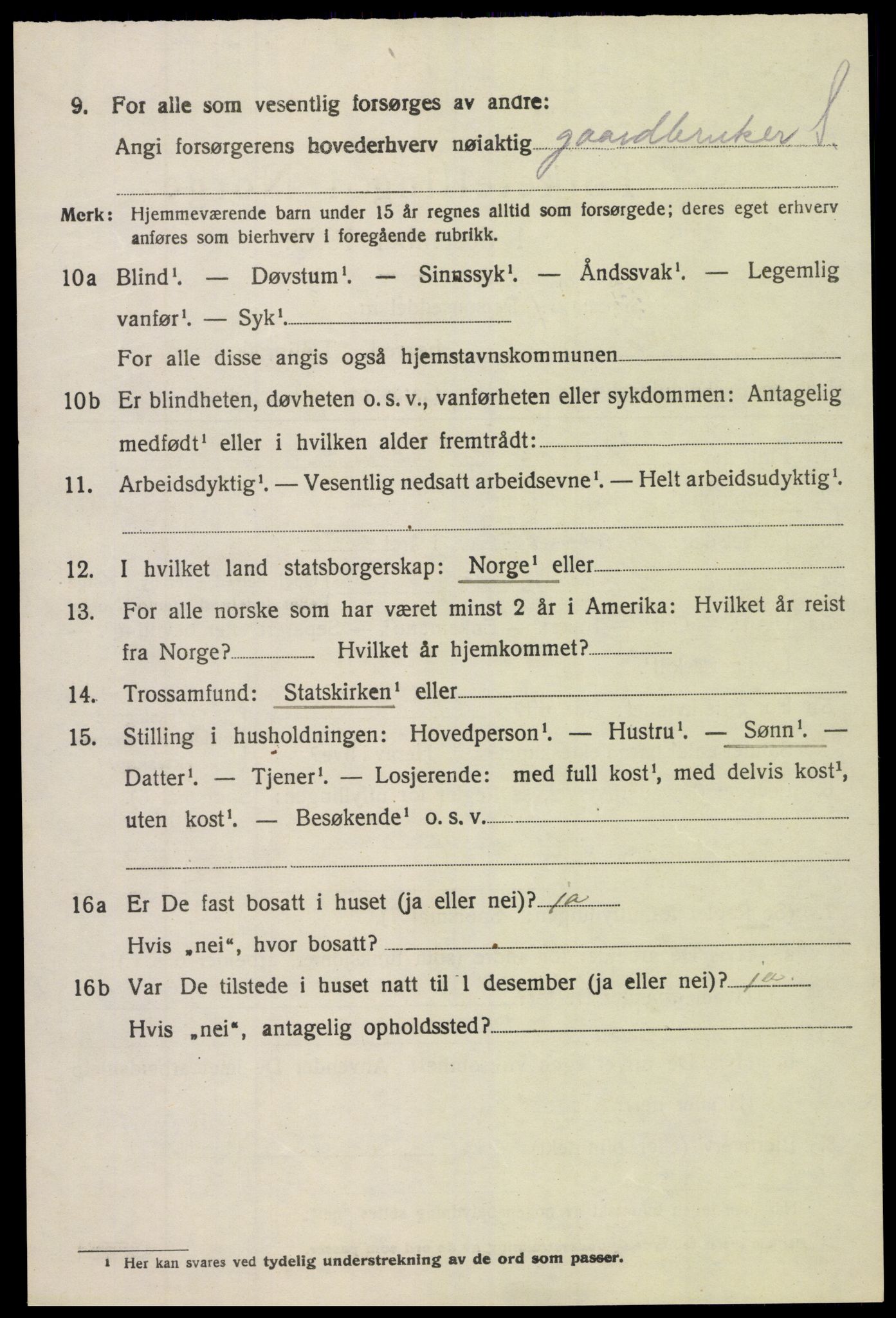 SAK, Folketelling 1920 for 0913 Søndeled herred, 1920, s. 5390