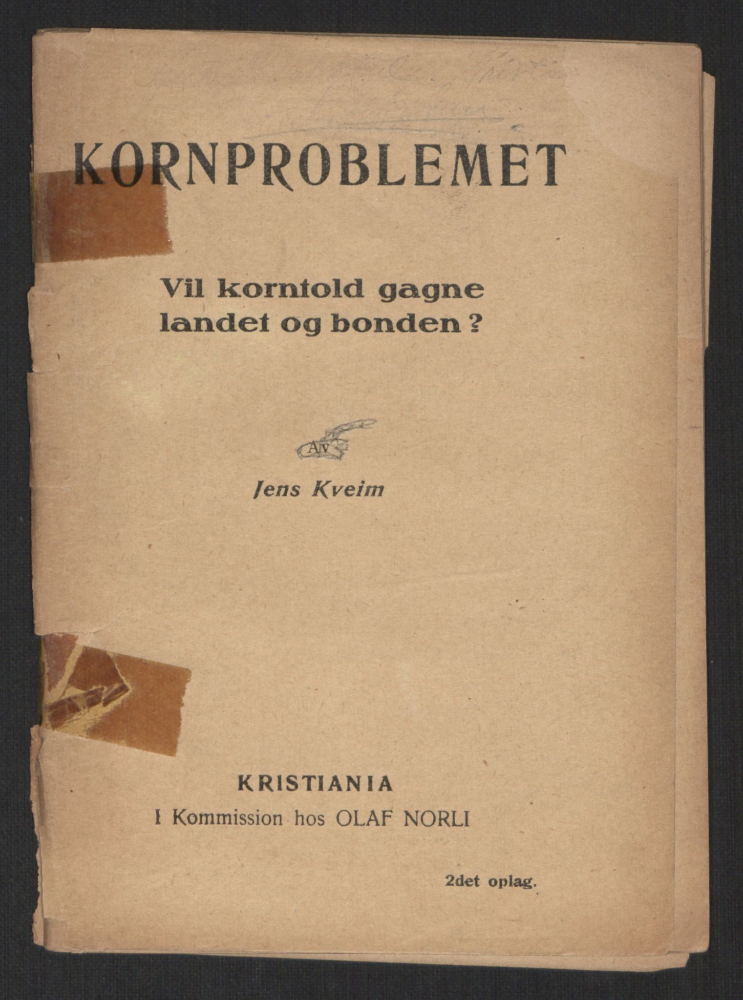 Venstres Hovedorganisasjon, AV/RA-PA-0876/X/L0001: De eldste skrifter, 1860-1936, s. 942