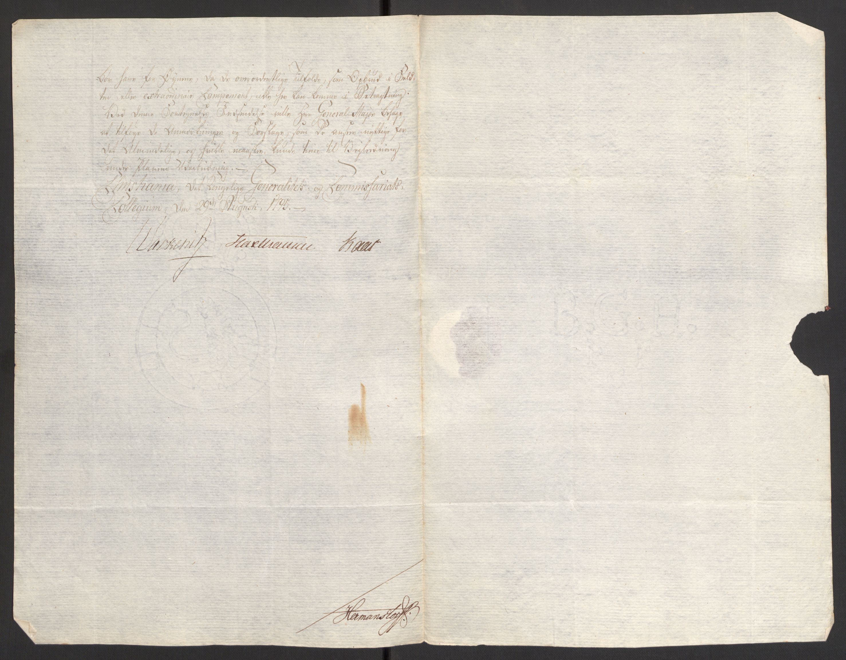 Hesselberg, Hans Jacob Henning, AV/RA-PA-0056/F/L0002: --, 1793-1809, s. 9