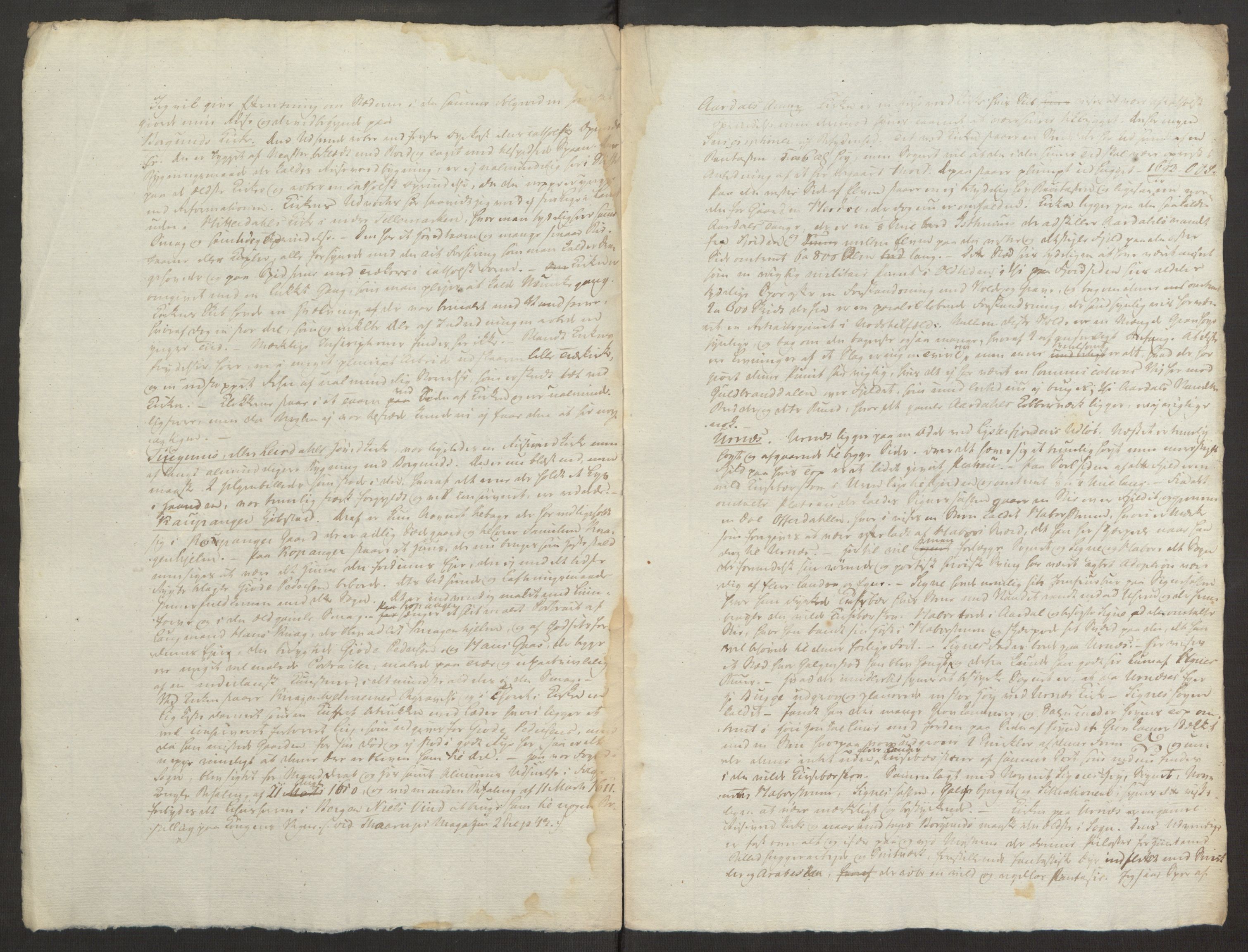 Blom, Gustav Peter, RA/PA-0568/F/L0001/0004: Brev og manuskripter / "Historiske antiqvariske Notizer". Reiseberetninger fra Bergen og Nordland, 1825, s. 3