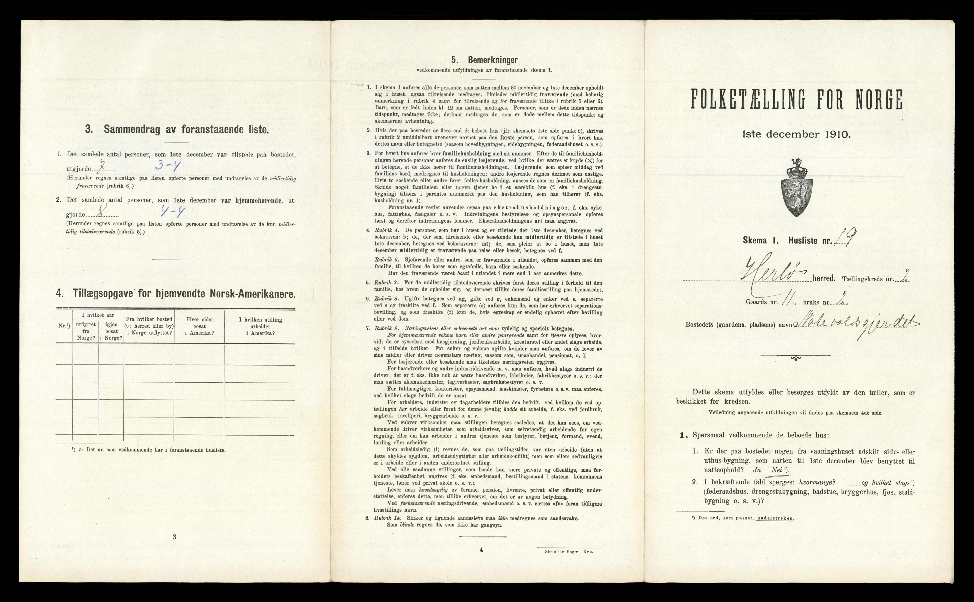RA, Folketelling 1910 for 1258 Herdla herred, 1910, s. 228