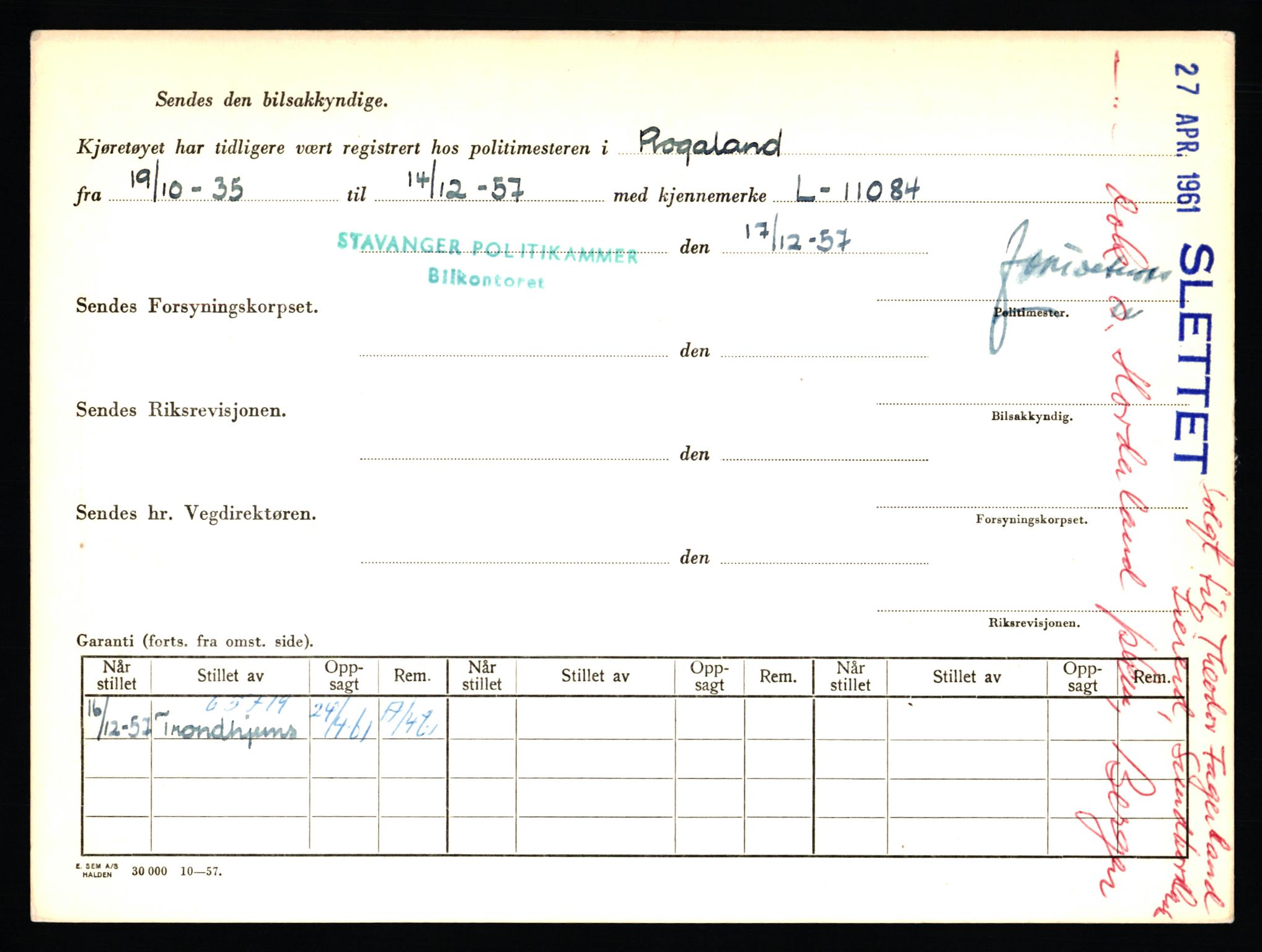 Stavanger trafikkstasjon, AV/SAST-A-101942/0/F/L0011: L-3700 - L-4199, 1930-1971, s. 1542