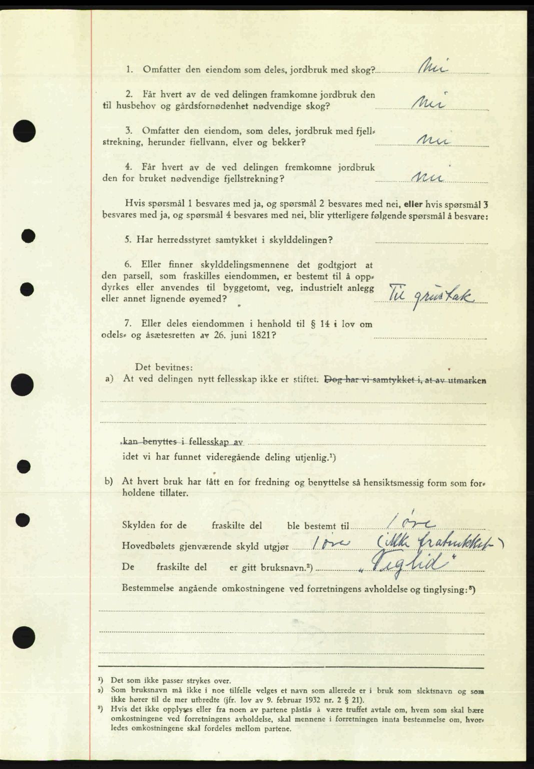 Nordre Sunnmøre sorenskriveri, AV/SAT-A-0006/1/2/2C/2Ca: Pantebok nr. A32, 1949-1949, Dagboknr: 2149/1949