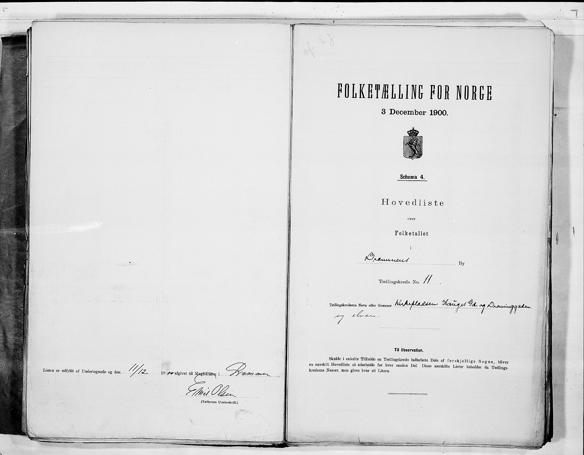 RA, Folketelling 1900 for 0602 Drammen kjøpstad, 1900, s. 27