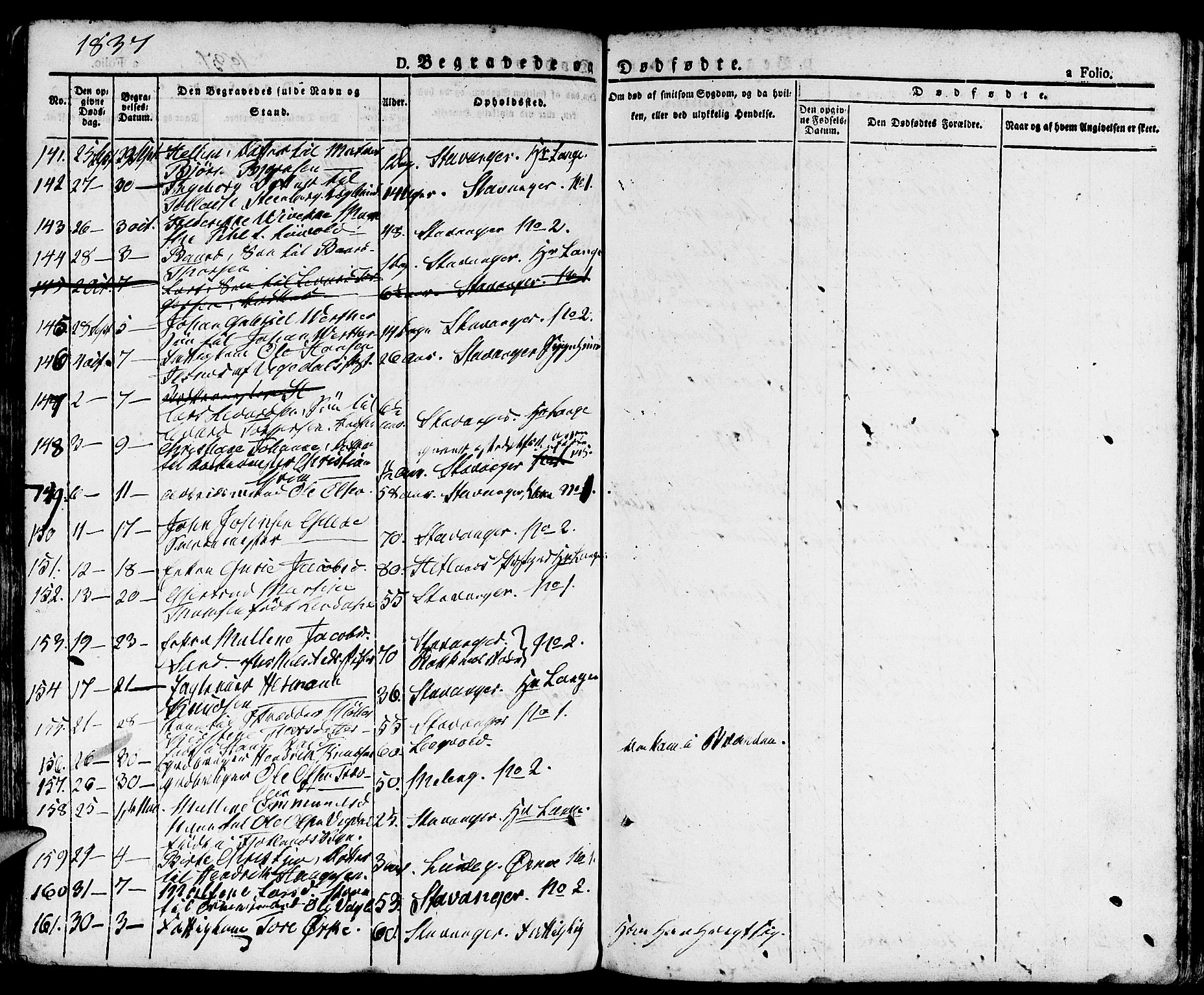 Domkirken sokneprestkontor, AV/SAST-A-101812/001/30/30BA/L0011: Ministerialbok nr. A 11, 1832-1856
