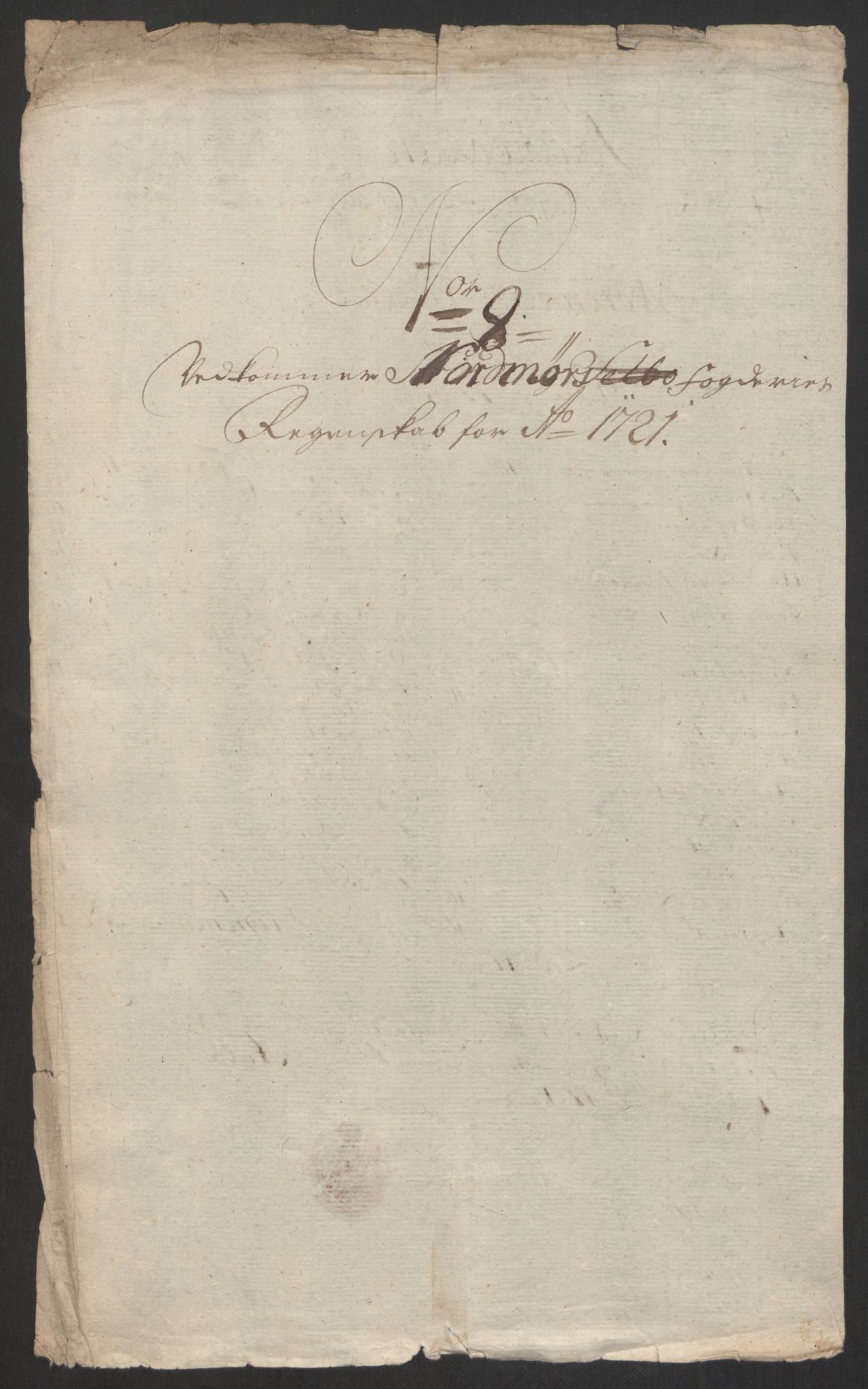 Rentekammeret inntil 1814, Reviderte regnskaper, Fogderegnskap, RA/EA-4092/R56/L3754: Fogderegnskap Nordmøre, 1721, s. 133