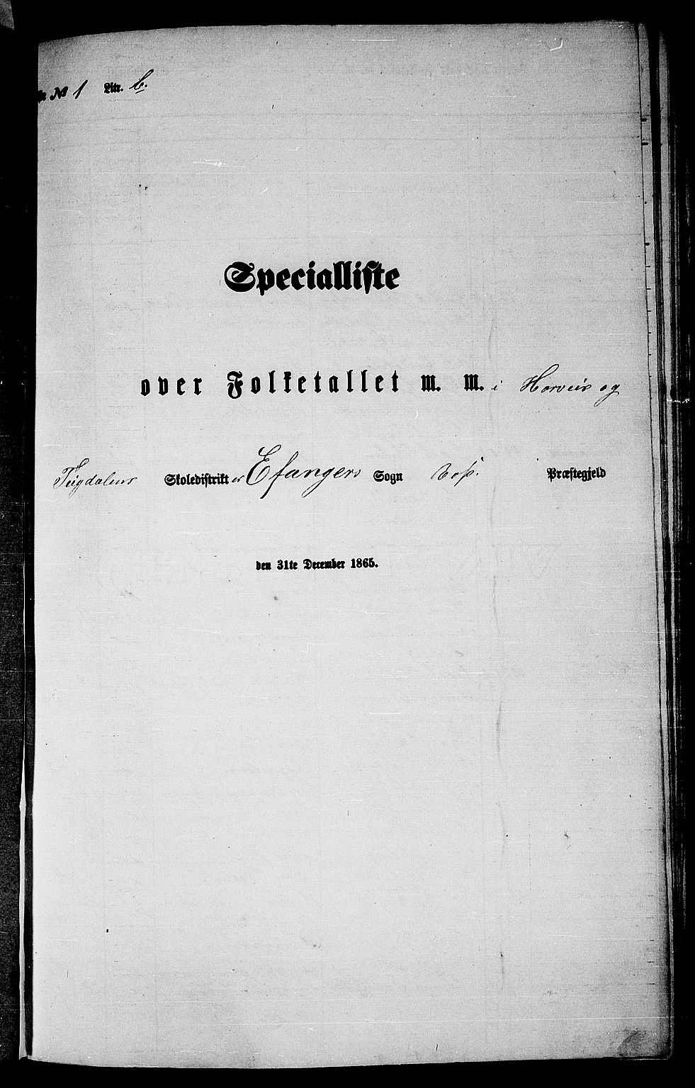 RA, Folketelling 1865 for 1235P Voss prestegjeld, 1865, s. 334