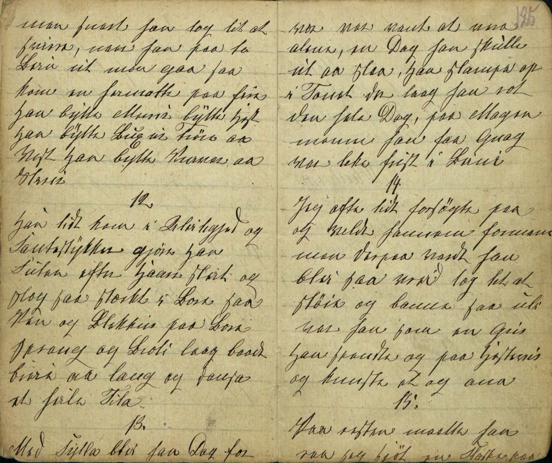 Rikard Berge, TEMU/TGM-A-1003/F/L0005/0018: 160-200 / 177 Handskriven visebok. Tilhører Aasheim af Sigjords Præstegjeld, 1870. Vise, 1870, s. 124-125