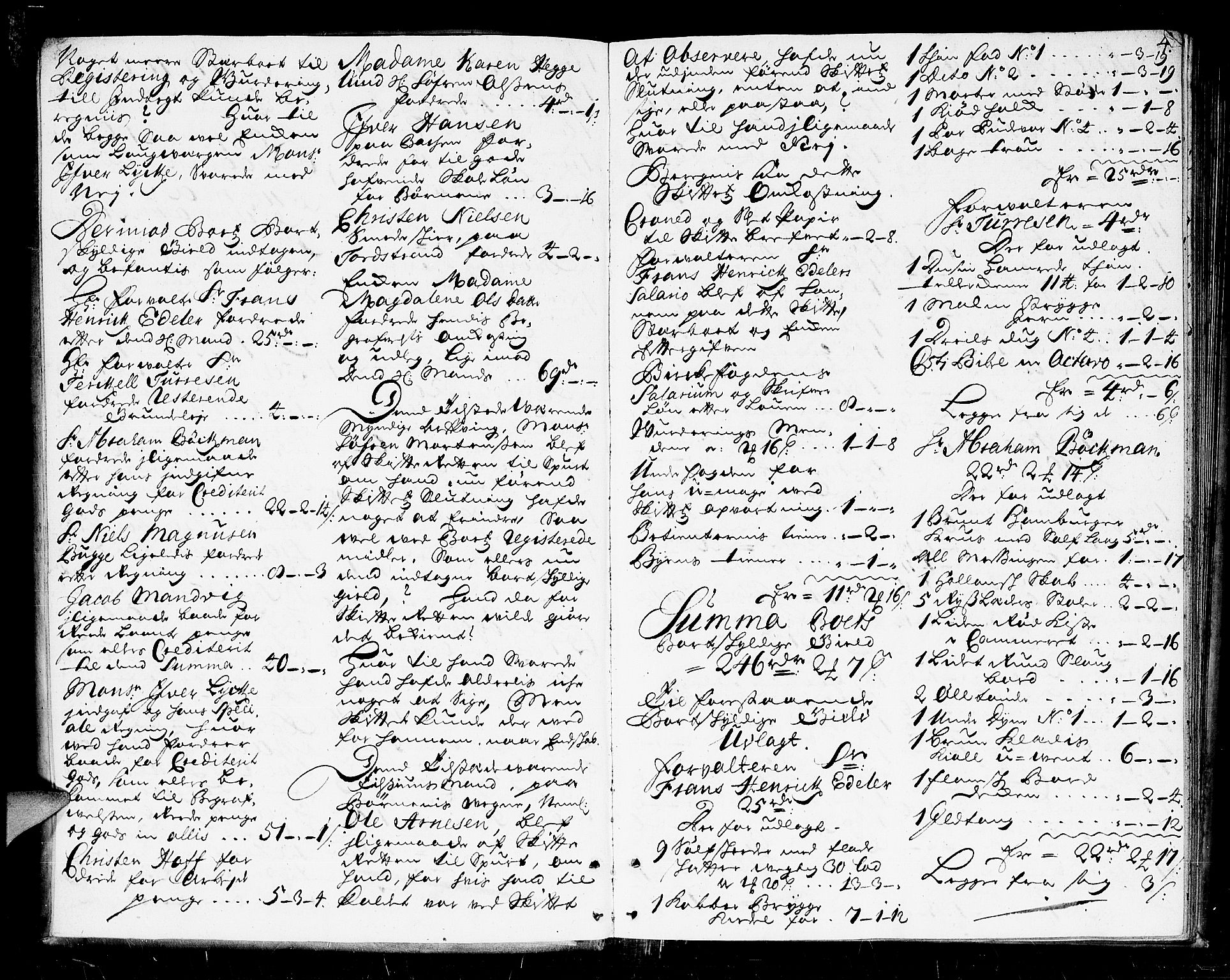 Larvik byfogd, AV/SAKO-A-218/H/Hb/Hba/L0006: Skifteprotokoll, 1722-1743, s. 3b-4a