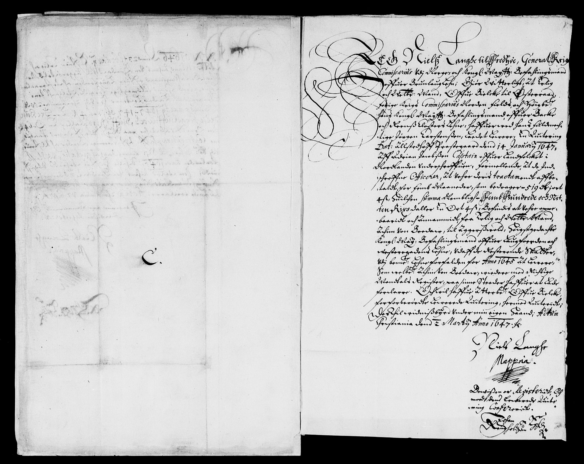 Rentekammeret inntil 1814, Reviderte regnskaper, Lensregnskaper, AV/RA-EA-5023/R/Rb/Rbz/L0031: Nordlandenes len, 1638-1646