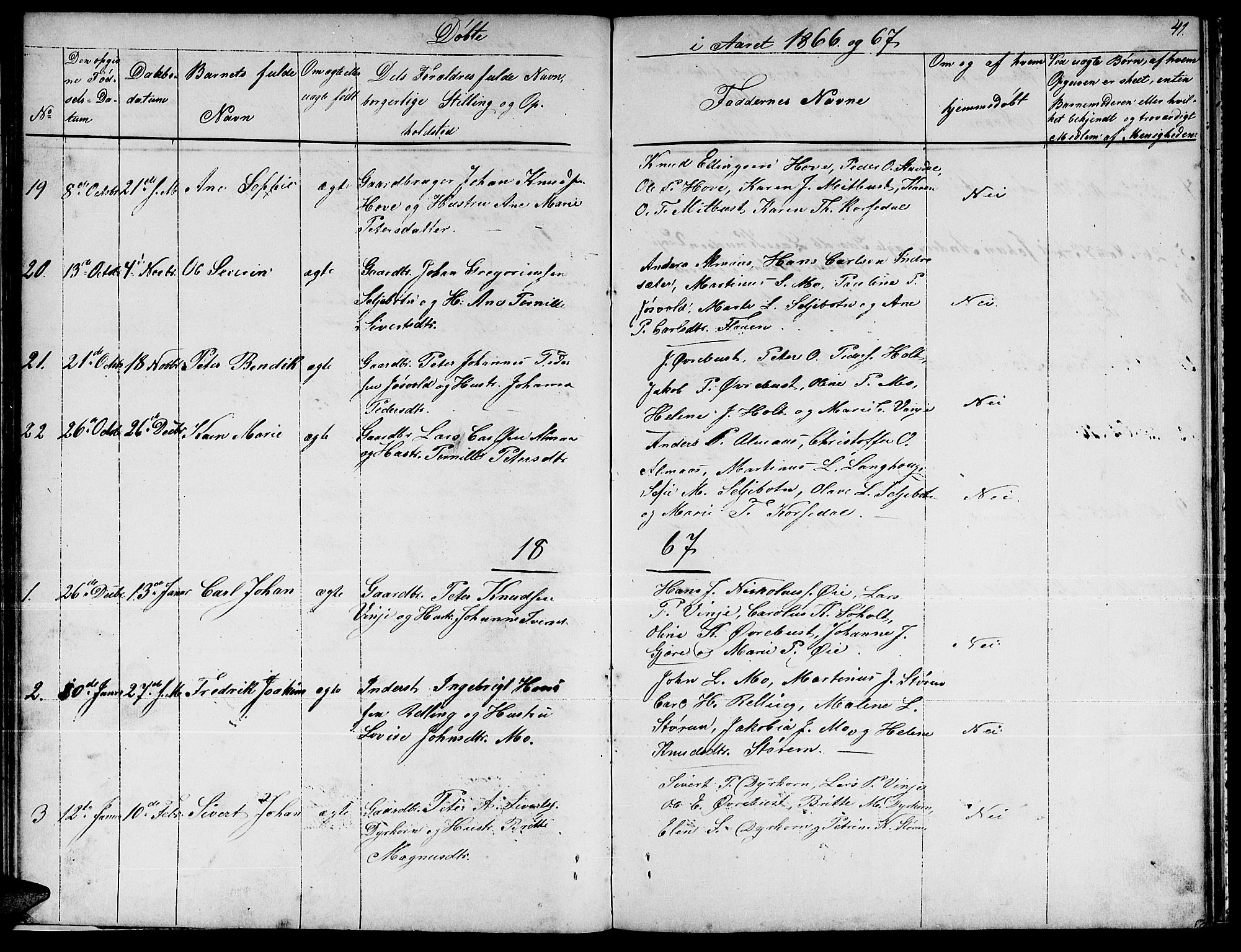 Ministerialprotokoller, klokkerbøker og fødselsregistre - Møre og Romsdal, AV/SAT-A-1454/521/L0300: Klokkerbok nr. 521C01, 1854-1881, s. 41