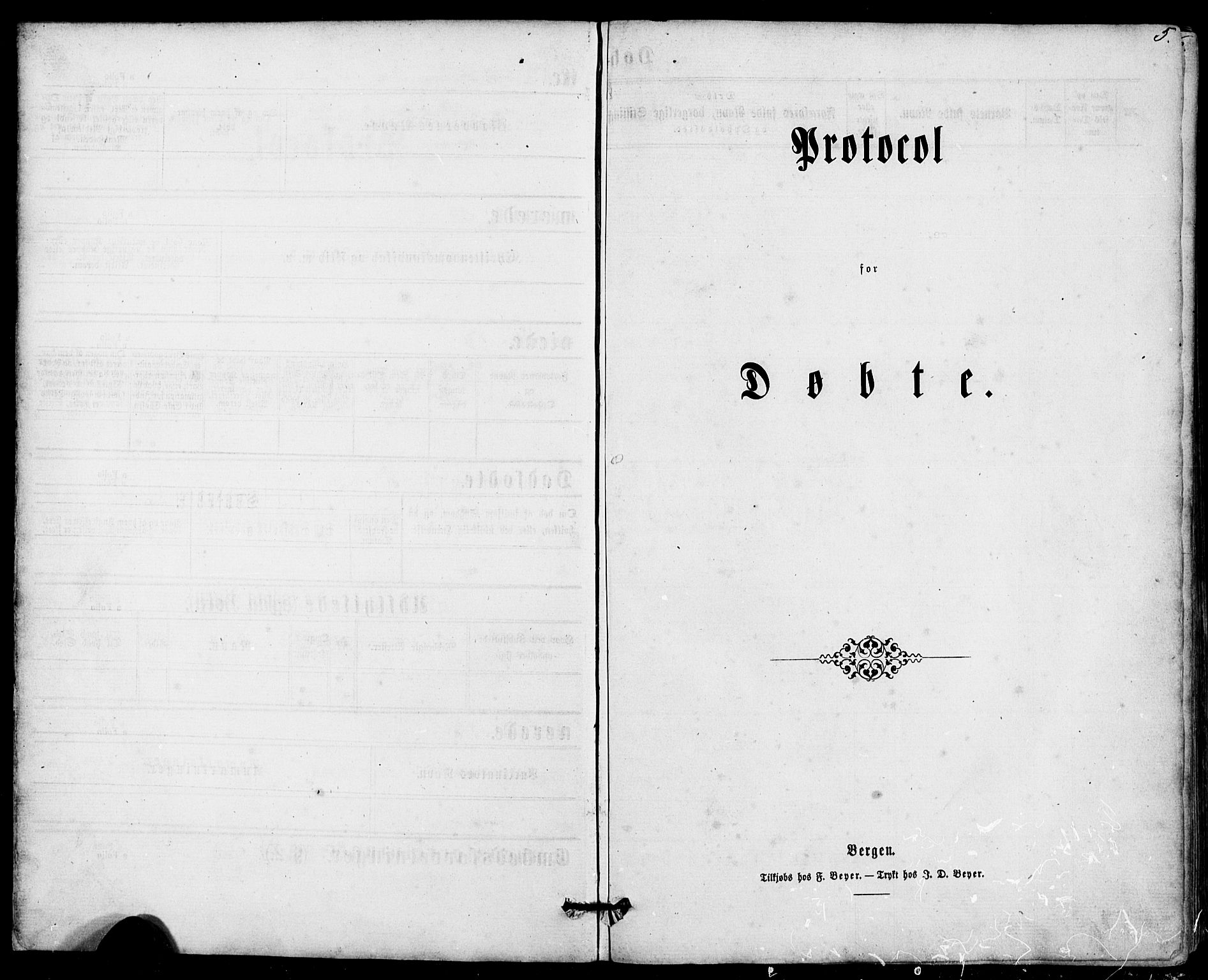 Fusa sokneprestembete, SAB/A-75401/H/Hab: Klokkerbok nr. A 1, 1861-1894, s. 5