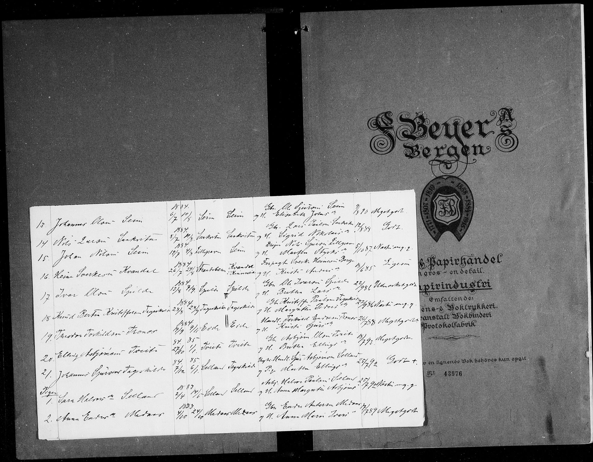 Ulvik sokneprestembete, AV/SAB-A-78801/H/Hab: Klokkerbok nr. B 5, 1924-1942