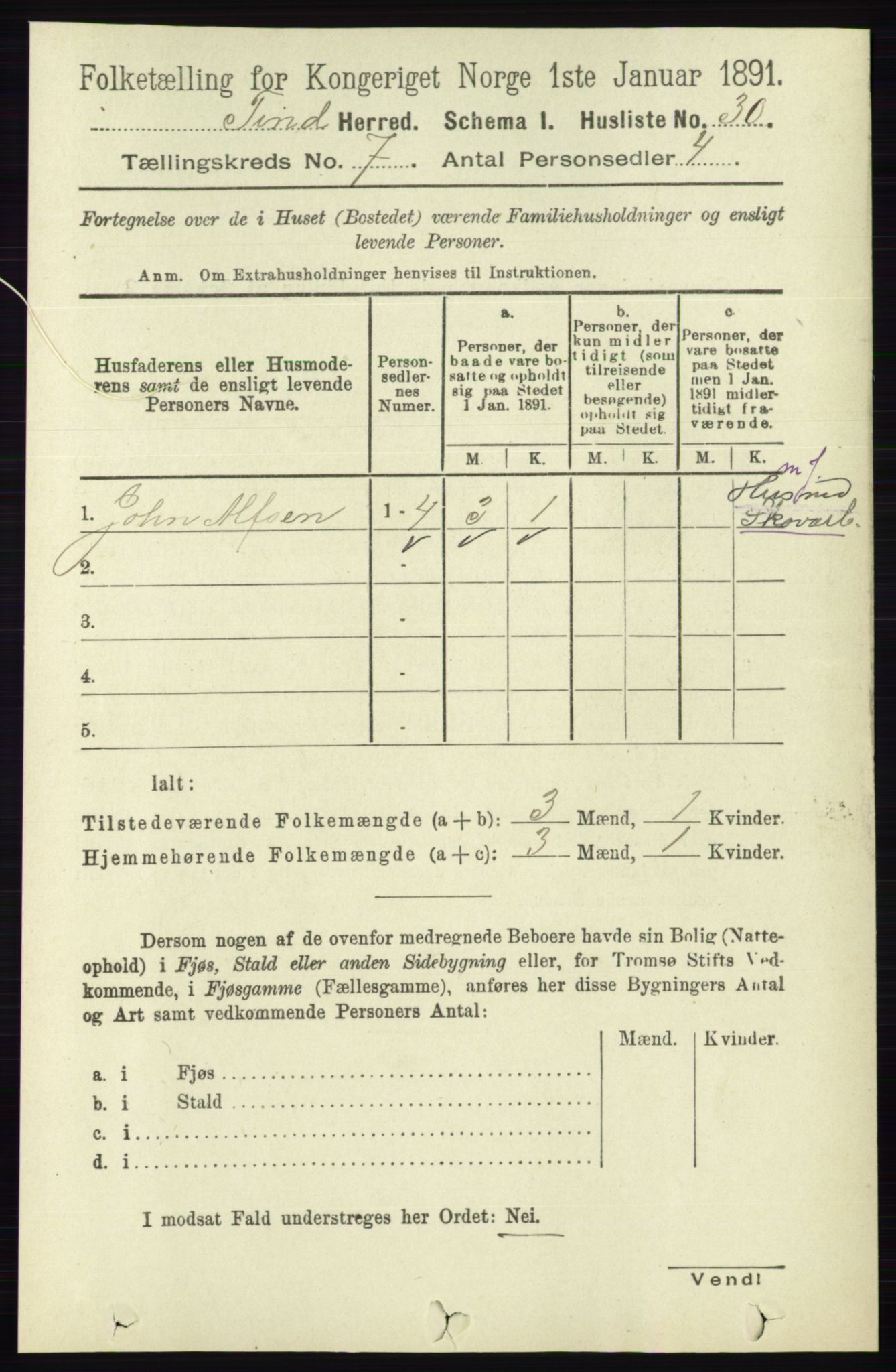 RA, Folketelling 1891 for 0826 Tinn herred, 1891, s. 1426