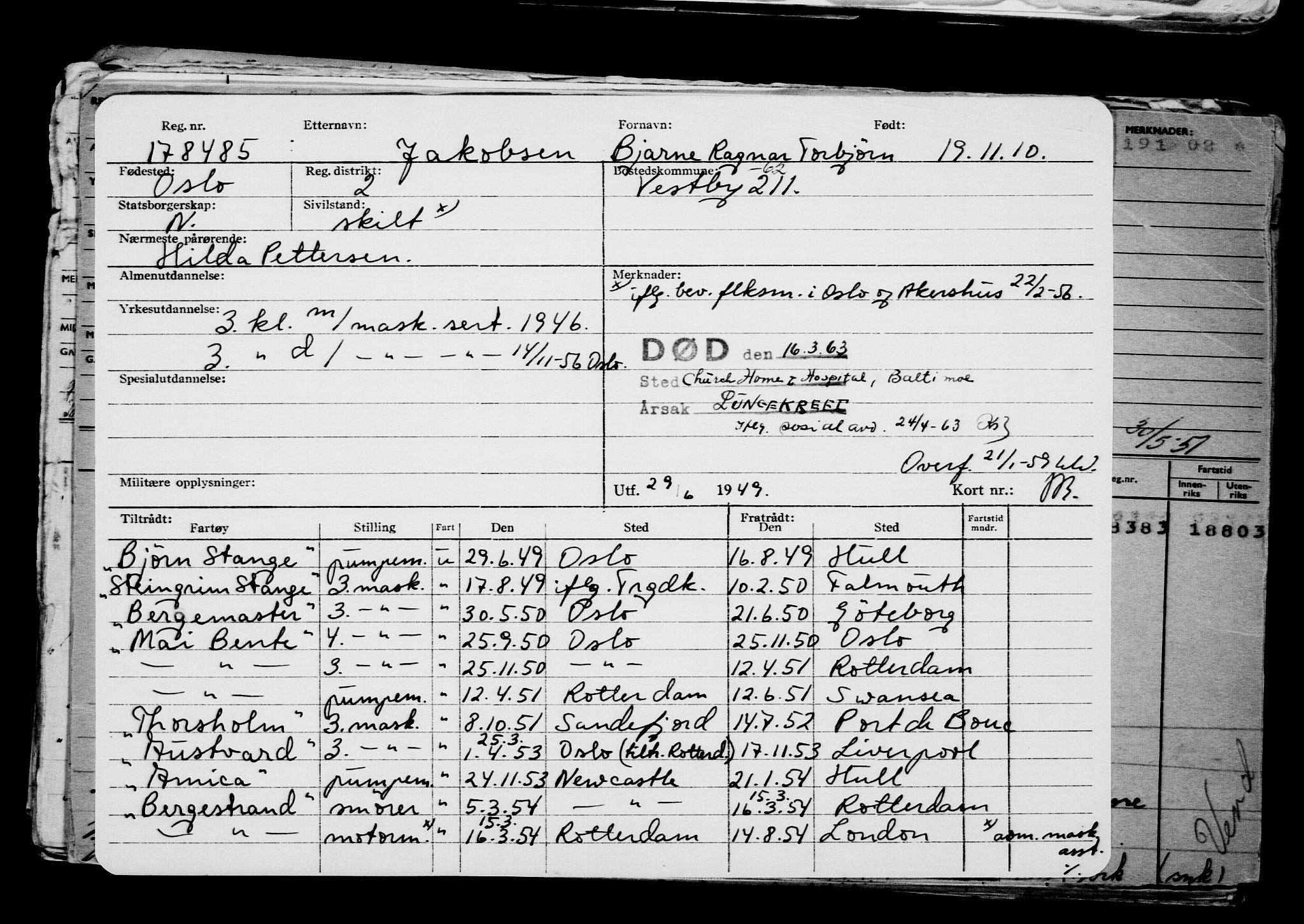 Direktoratet for sjømenn, AV/RA-S-3545/G/Gb/L0092: Hovedkort, 1910, s. 699